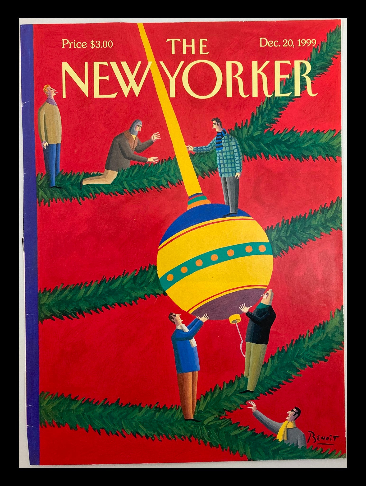 COVER ONLY The New Yorker December 20 1999 Installation by Benoit van Innis