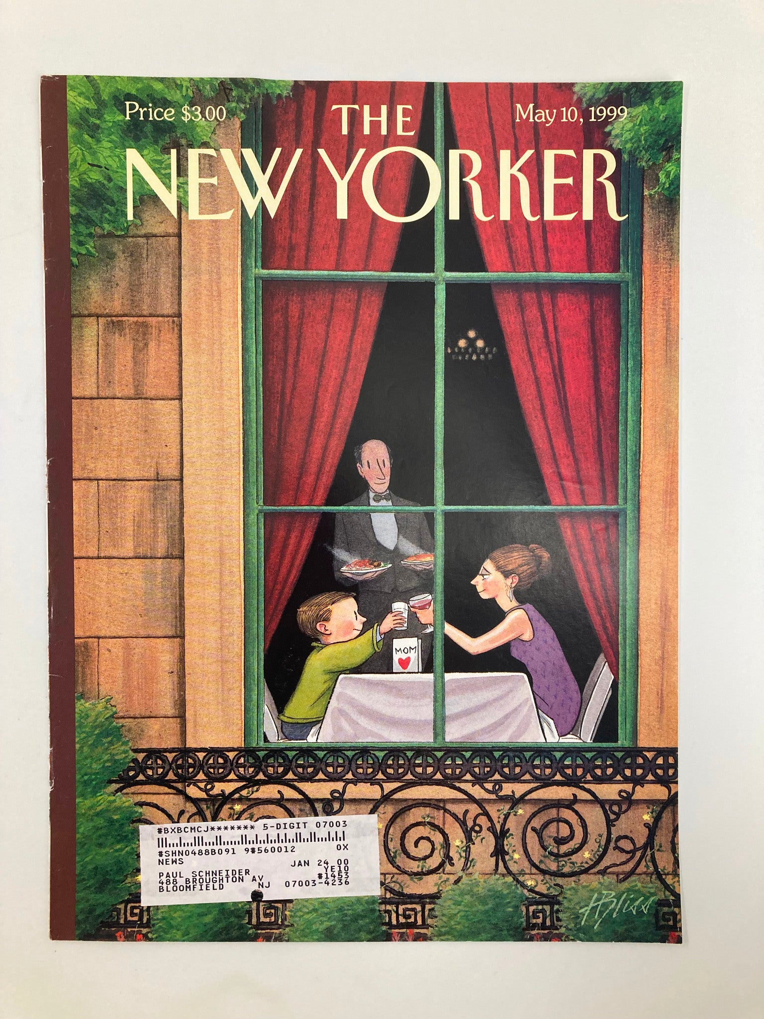 COVER ONLY The New Yorker May 10 1999 Here's To You, Mom by Harry Bliss