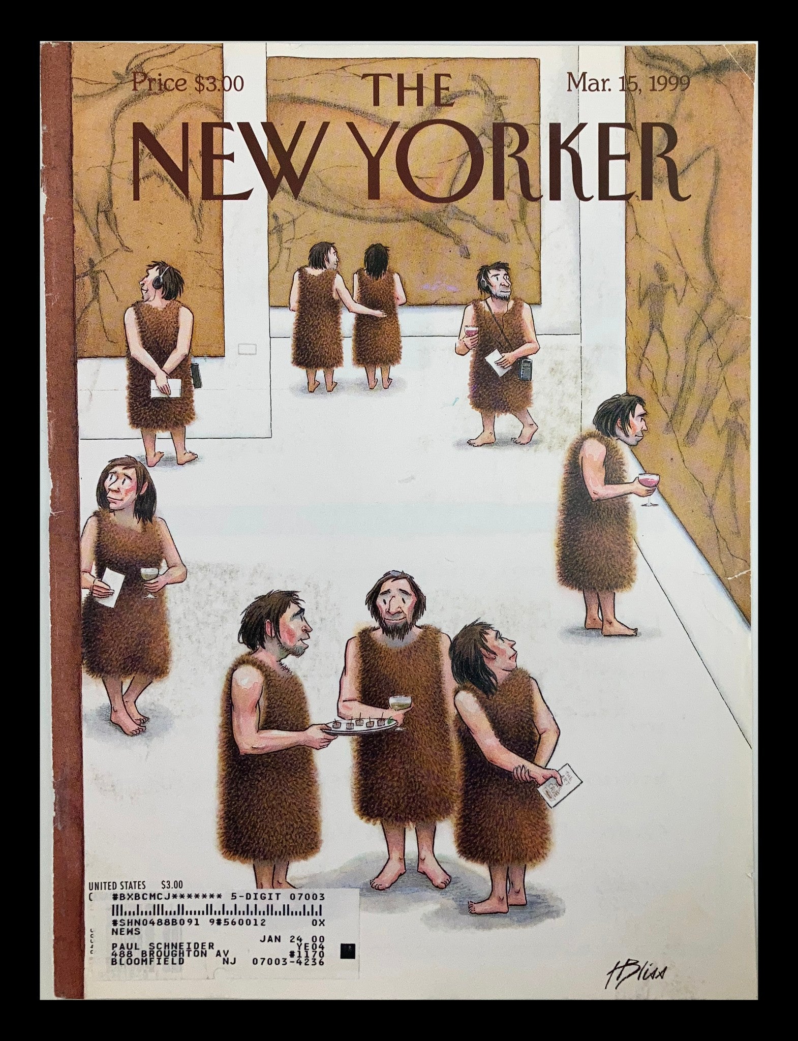 COVER ONLY The New Yorker March 15 1999 Cave Opening by Harry Bliss