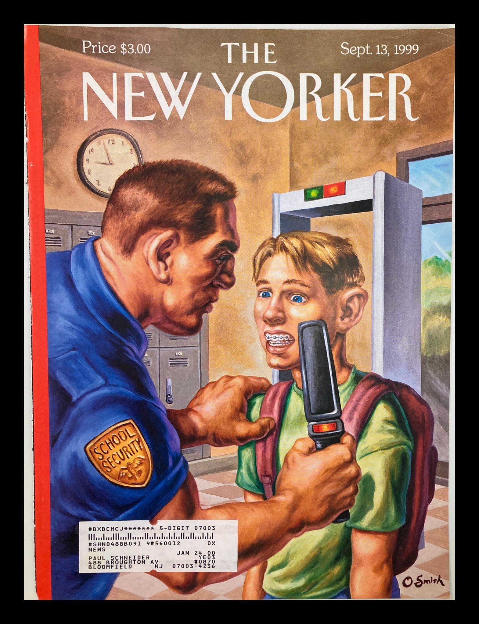 COVER ONLY The New Yorker September 13 1999 Brace Yourself by Owen Smith