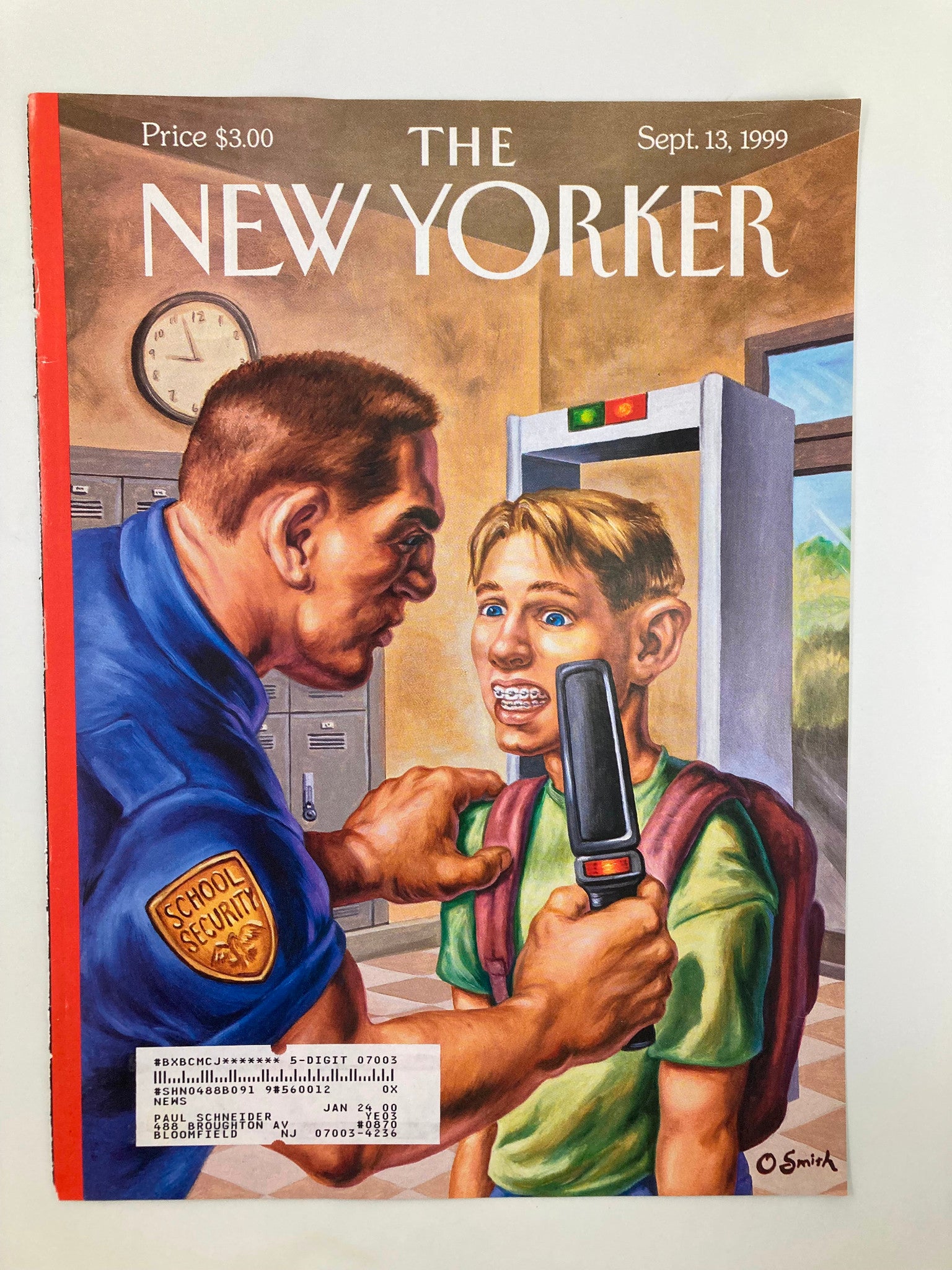 COVER ONLY The New Yorker September 13 1999 Brace Yourself by Owen Smith