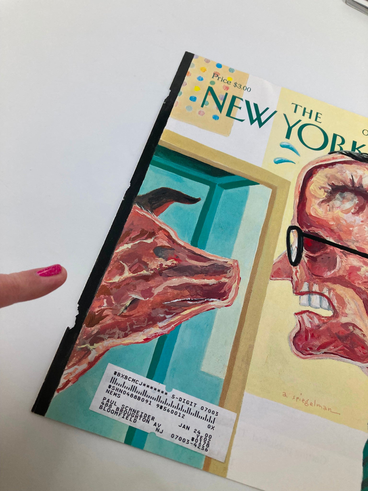 COVER ONLY The New Yorker October 11 1999 Open-Minded Mayor by Art Spiegelman