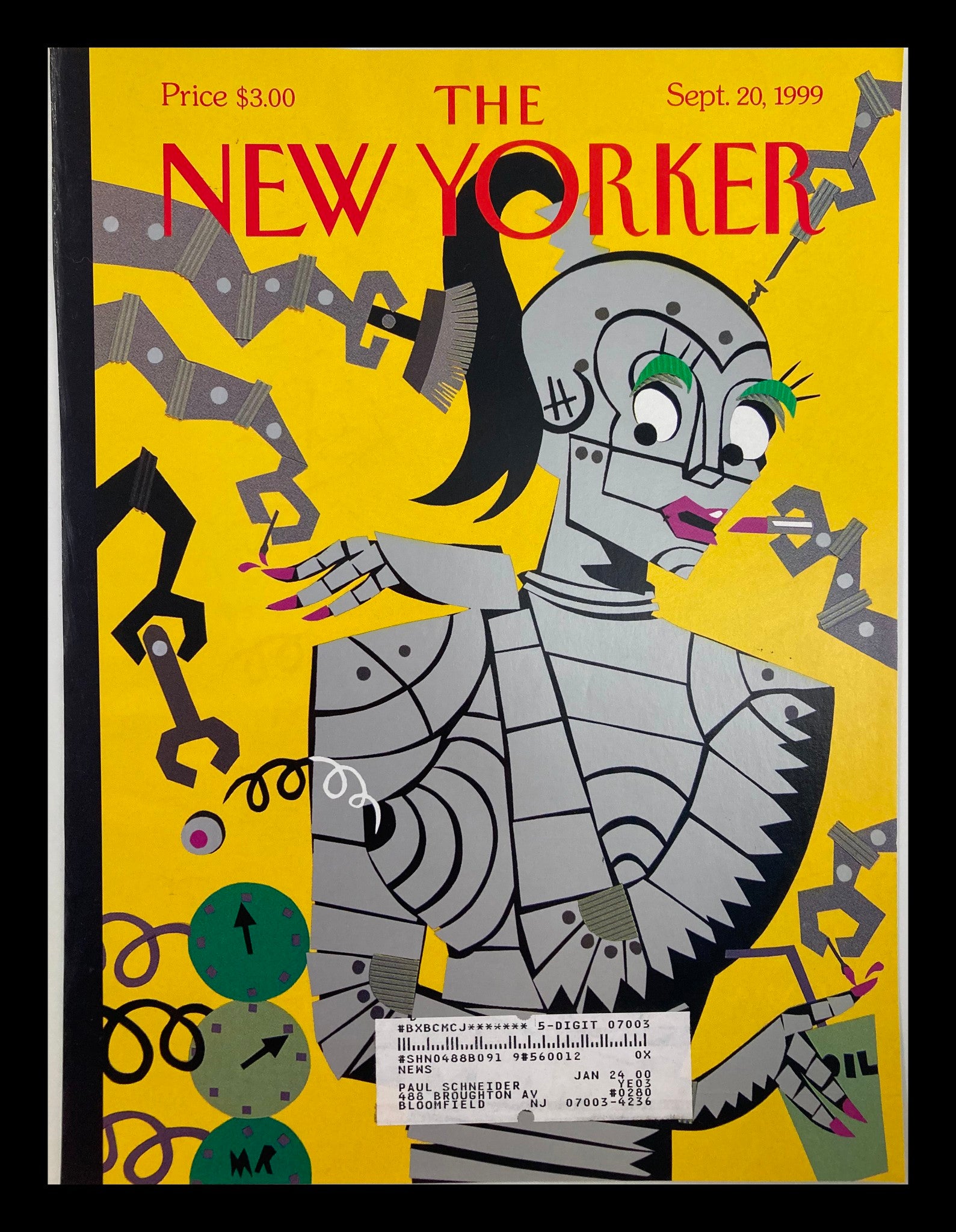 COVER ONLY The New Yorker September 20 1999 Steeling Beauty by Michael Roberts