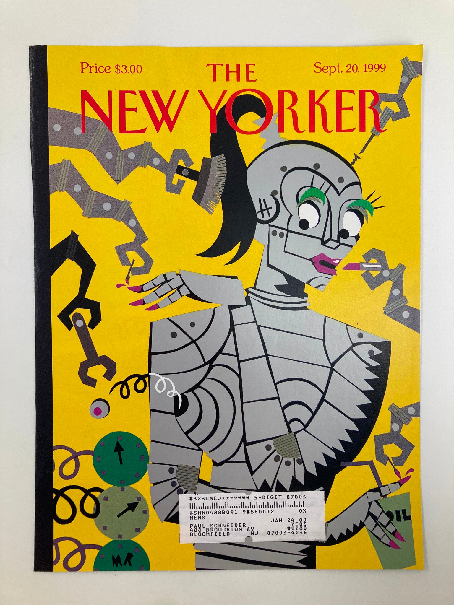 COVER ONLY The New Yorker September 20 1999 Steeling Beauty by Michael Roberts