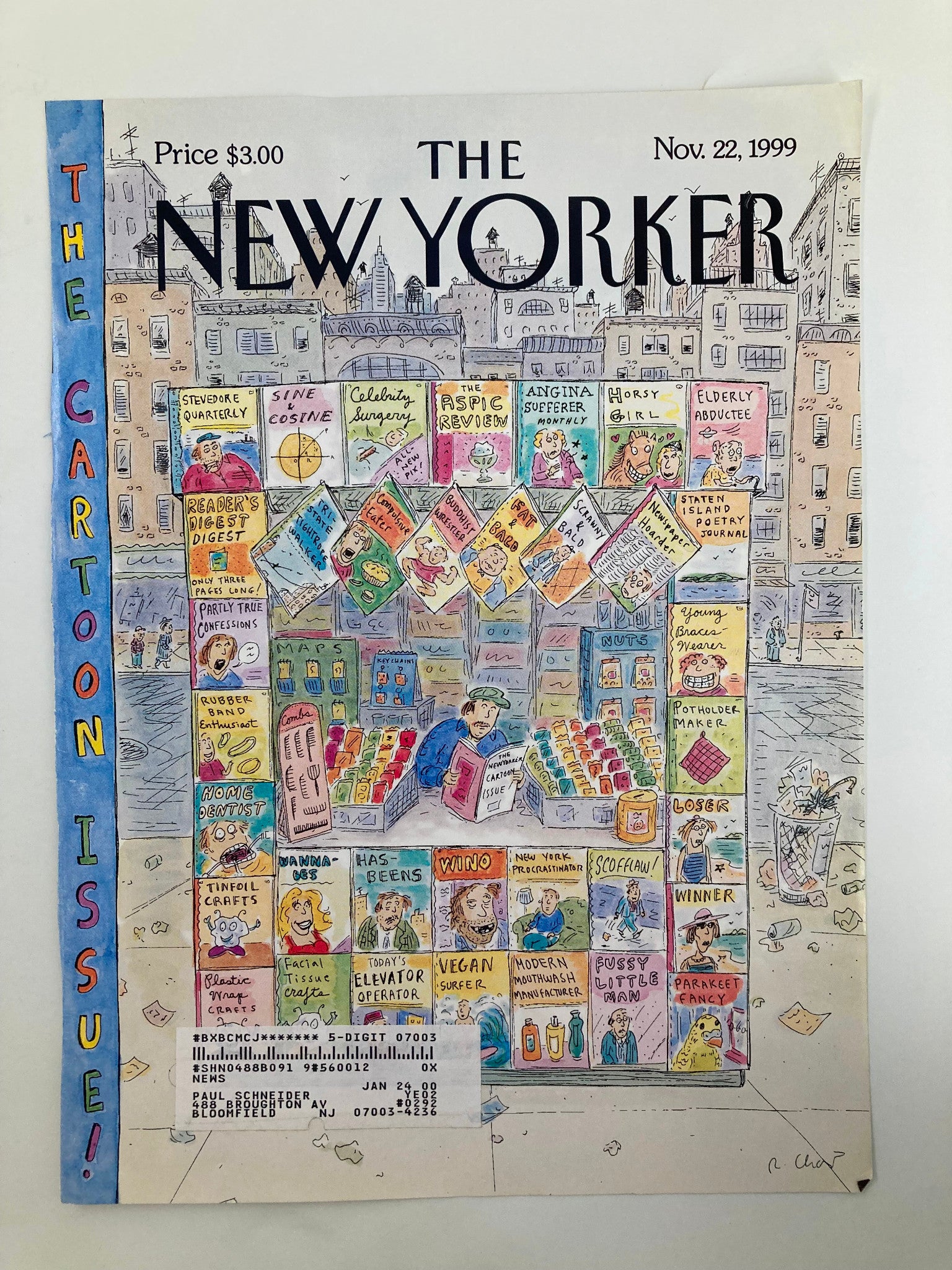 COVER ONLY The New Yorker November 22 1999 Something for Everyone by Roz Chast