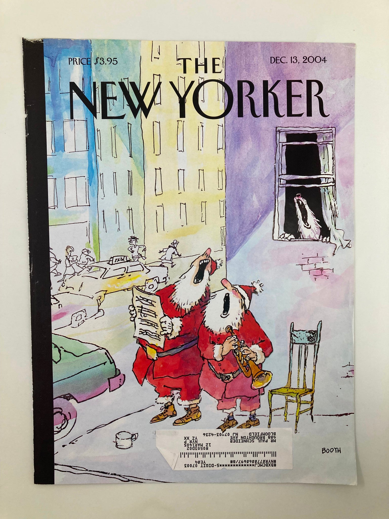 COVER ONLY The New Yorker December 13 2004 Holiday Howls by George Booth