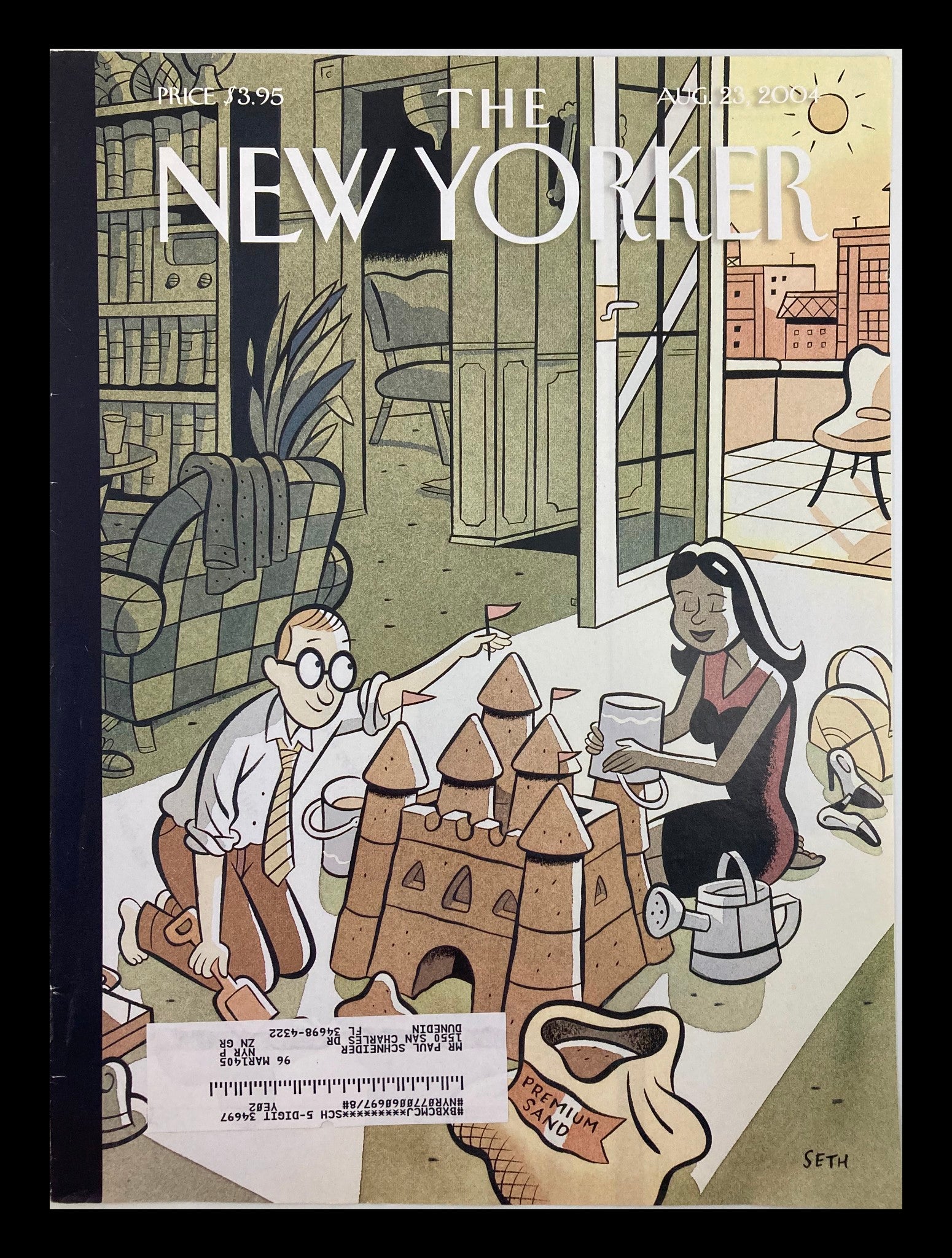 COVER ONLY The New Yorker August 23 2004 Dream Vacation by Seth