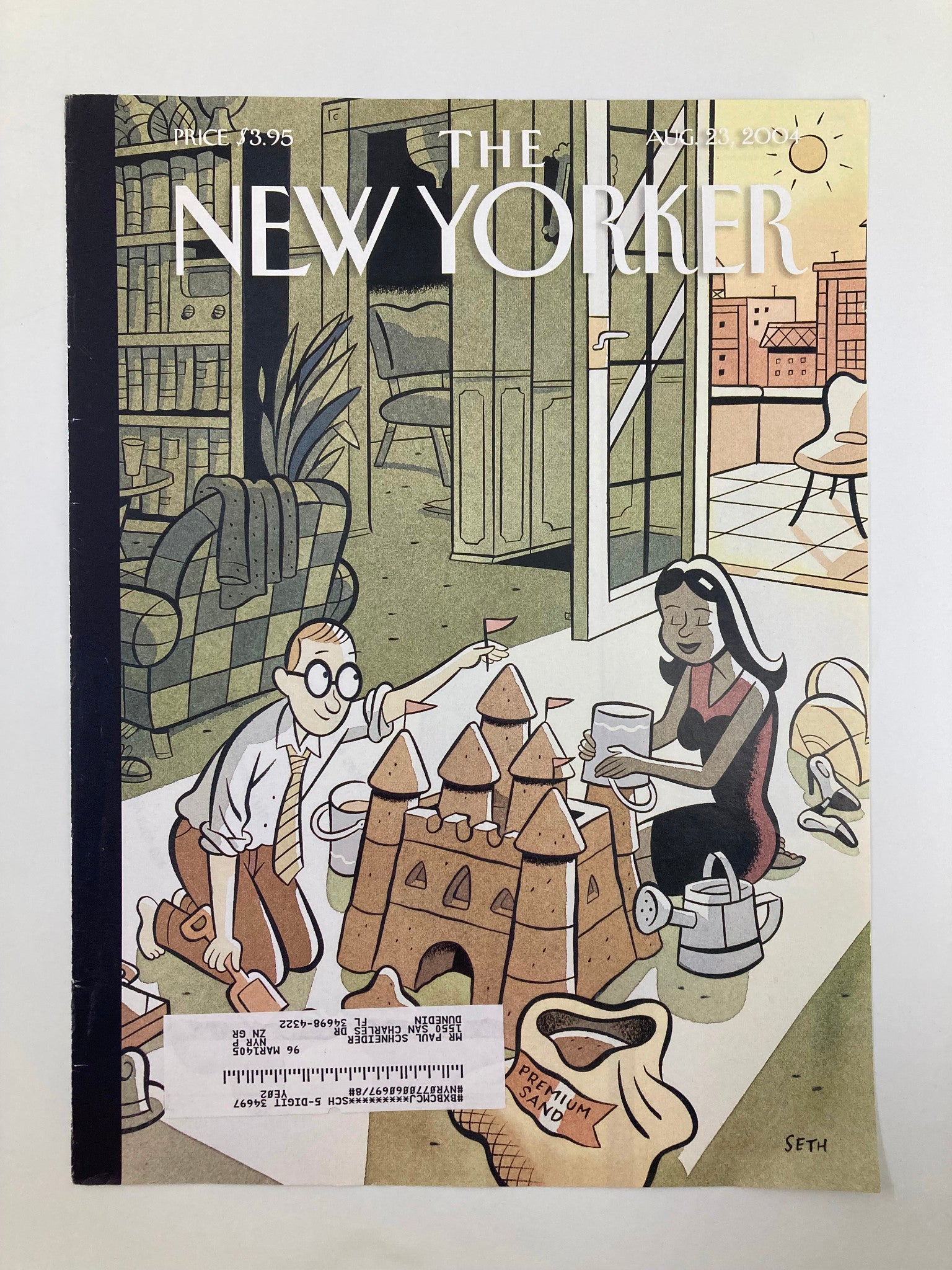 COVER ONLY The New Yorker August 23 2004 Dream Vacation by Seth