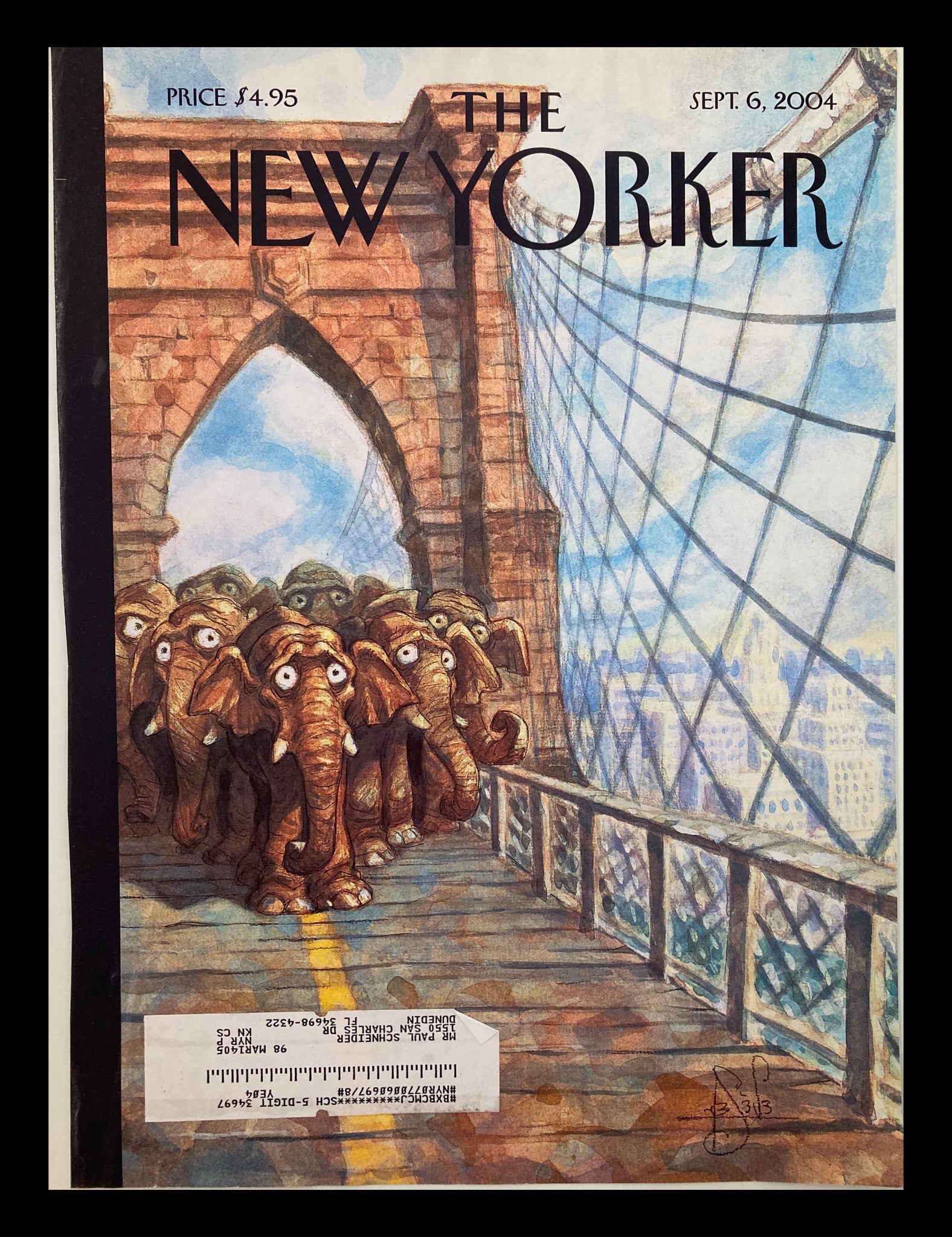 COVER ONLY The New Yorker September 6 2004 Swift Boat Wars by Peter de Sève