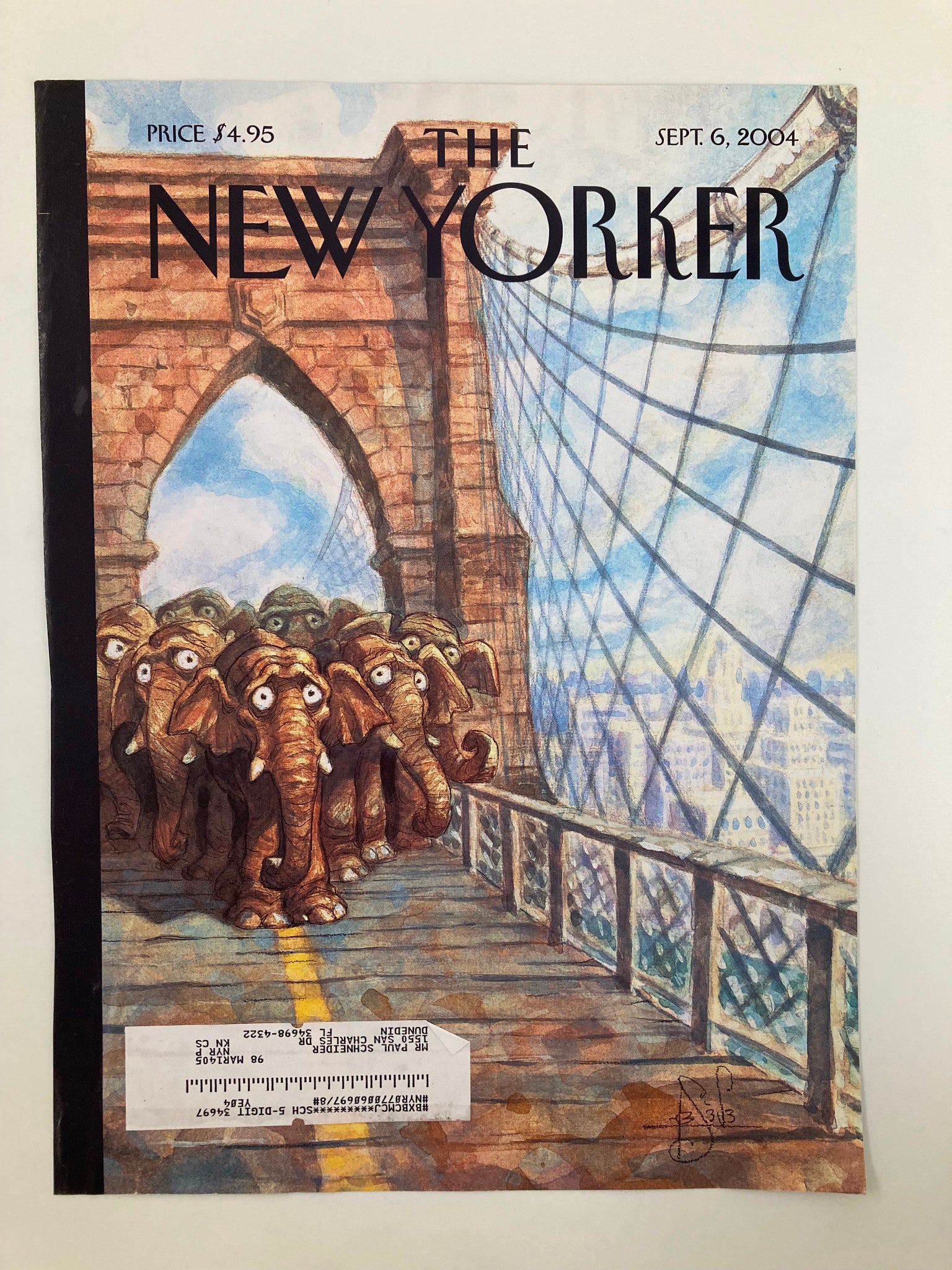 COVER ONLY The New Yorker September 6 2004 Swift Boat Wars by Peter de Sève