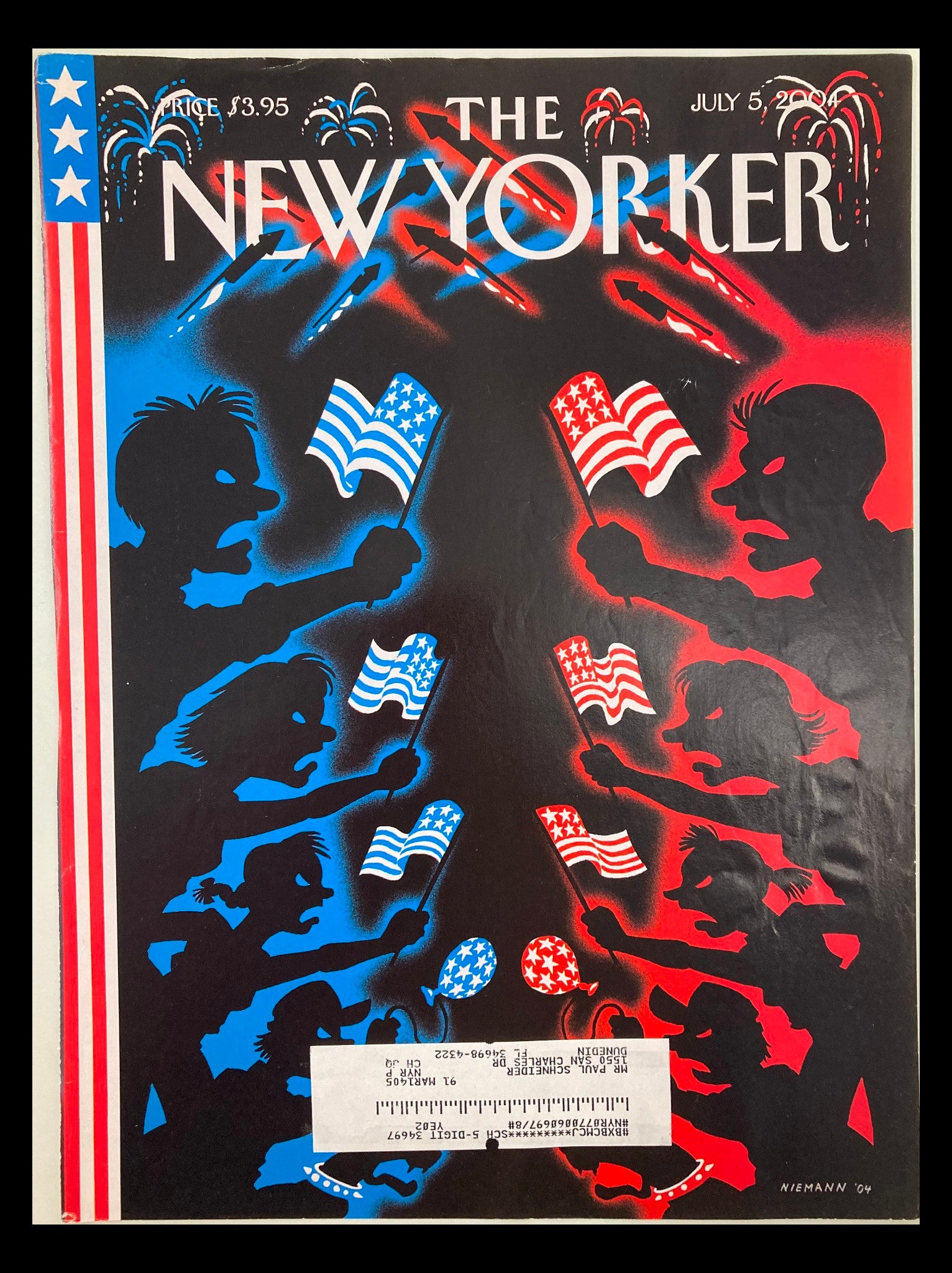 COVER ONLY The New Yorker July 5 2004 Declaration of Independence by C. Niemann