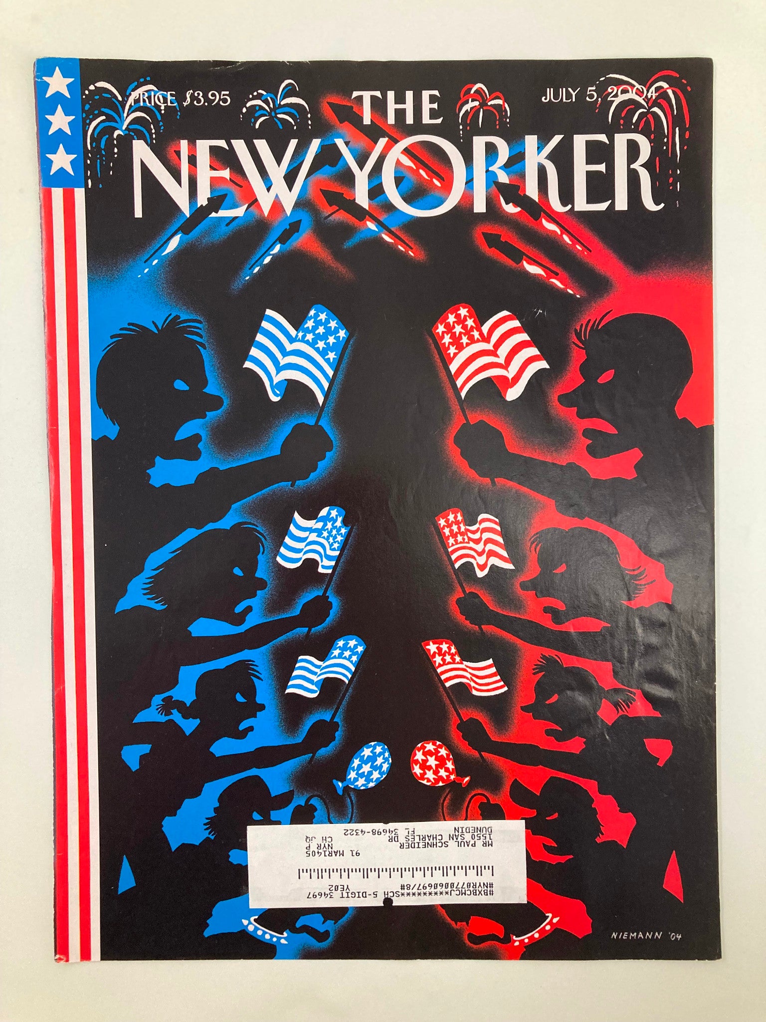 COVER ONLY The New Yorker July 5 2004 Declaration of Independence by C. Niemann