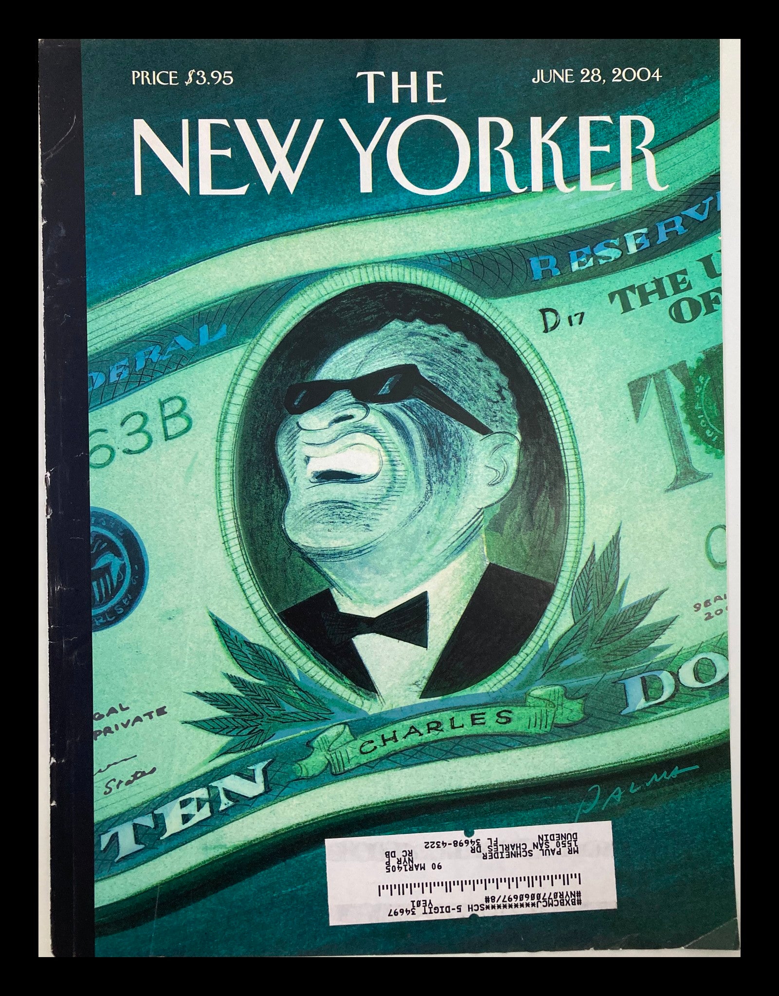 COVER ONLY The New Yorker June 28 2004 Dogs of New York by Eric Palma