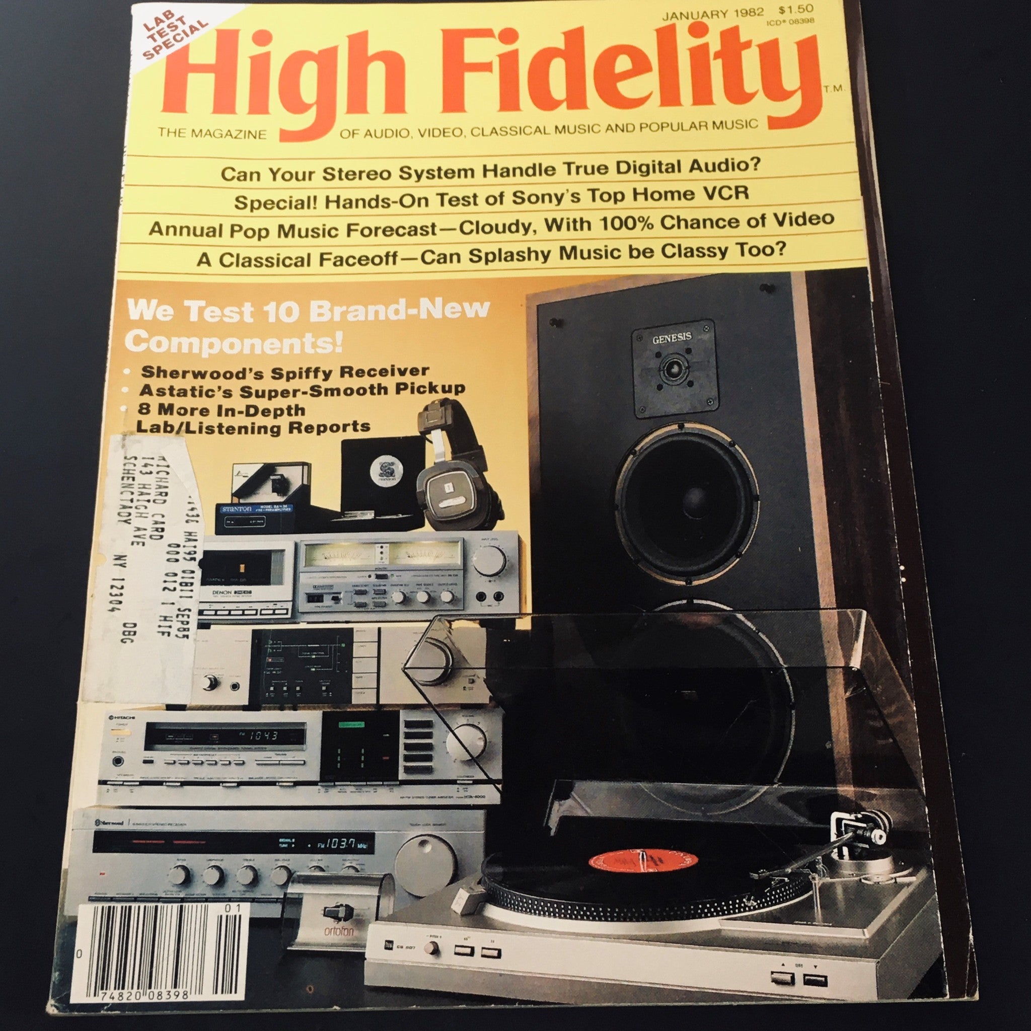 VTG High Fidelity Magazine January 1982 - A Classical Faceoff / Pop Music