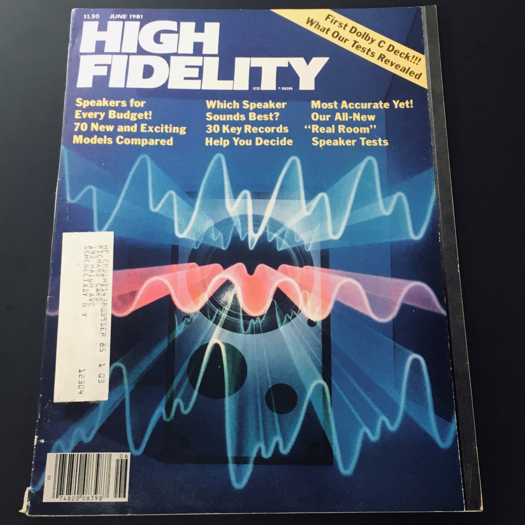 VTG High Fidelity Magazine June 1981 - Real Room Speaker Tests Revealed