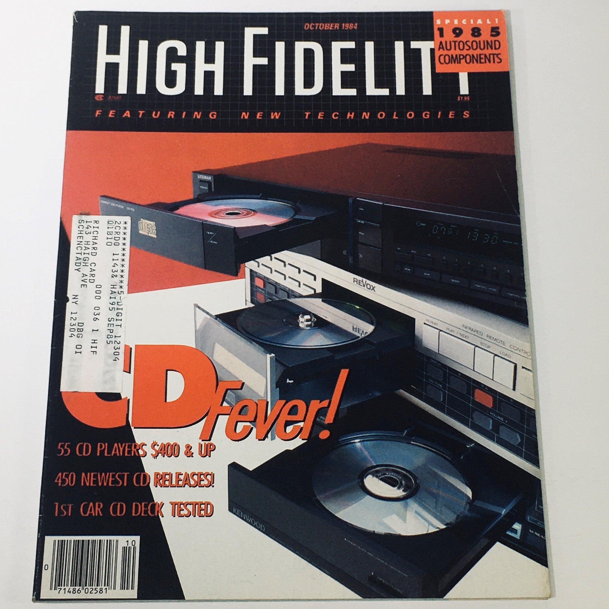 VTG High Fidelity Magazine October 1984 - Special 1985 Auto-sound Components