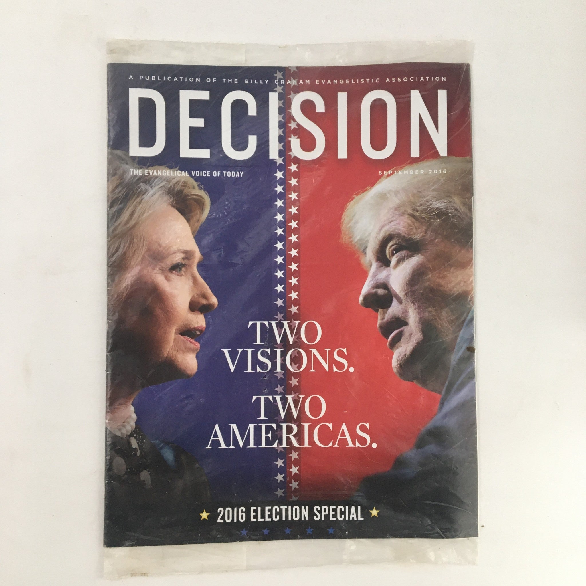 Decision Magazine September 2016 Hillary Clinton and Donald Trump VG