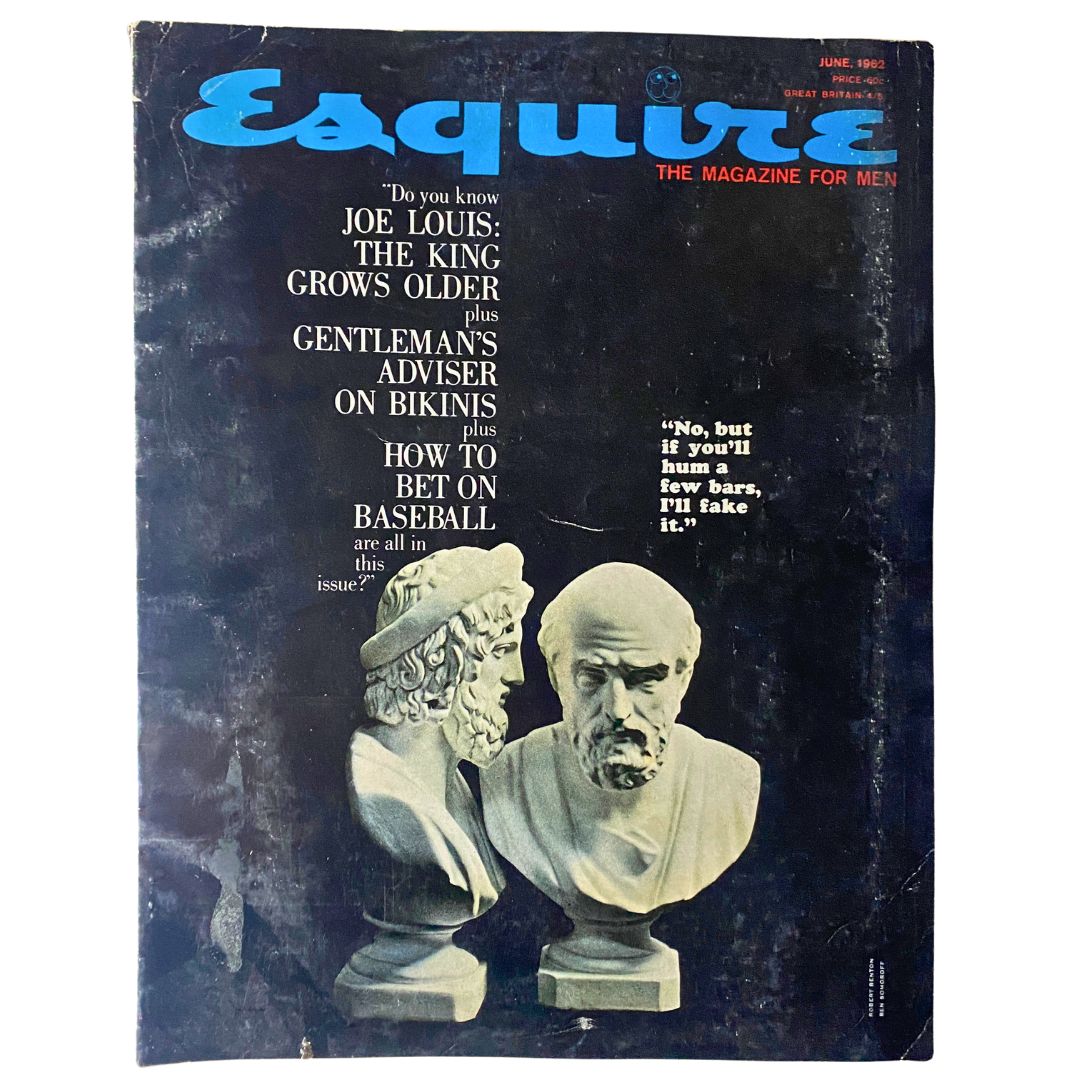 VTG Esquire Magazine June 1962 No. 343 Joe Louis The King Grows Older No Label