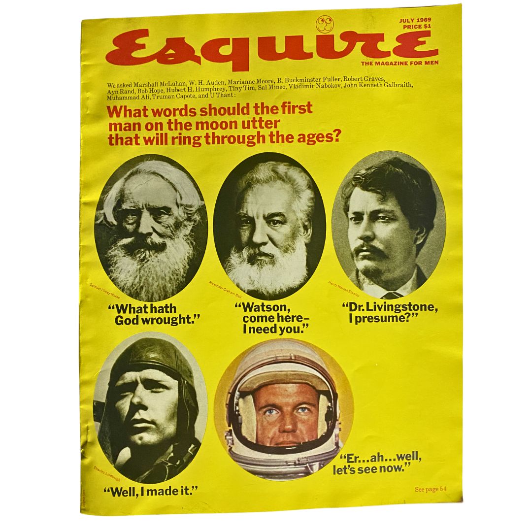 VTG Esquire Magazine July 1969 No. 428 Samuel Finley Morse No Label