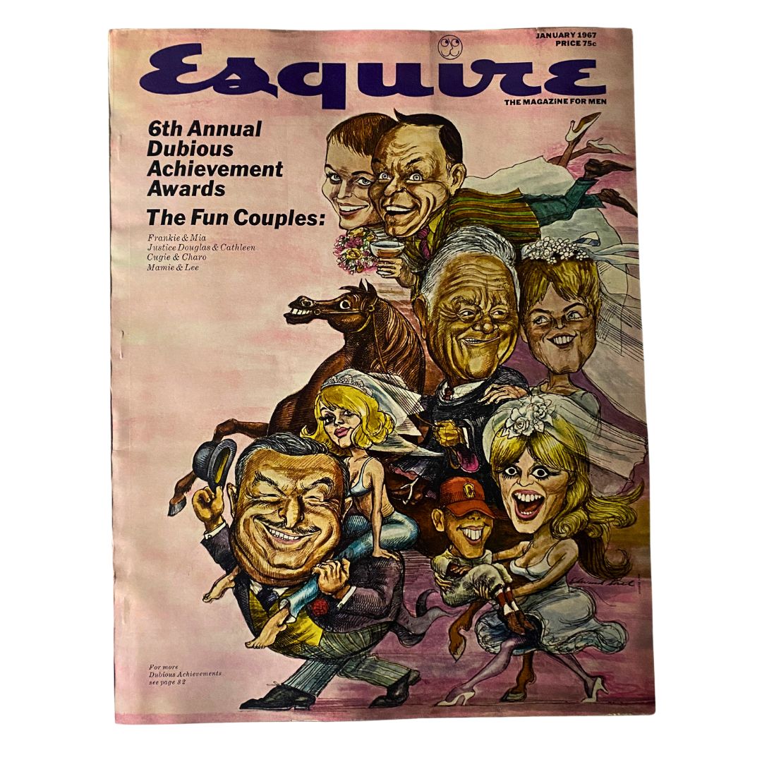 VTG Esquire Magazine January 1967 6th Annual Dubious Achievement Awards No Label