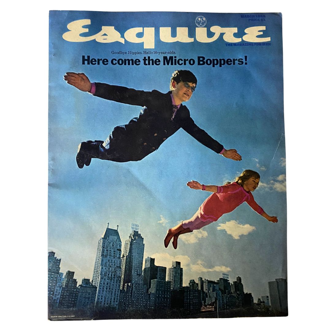 VTG Esquire Magazine March 1968 No. 412 Here Come the Micro Boppers No Label