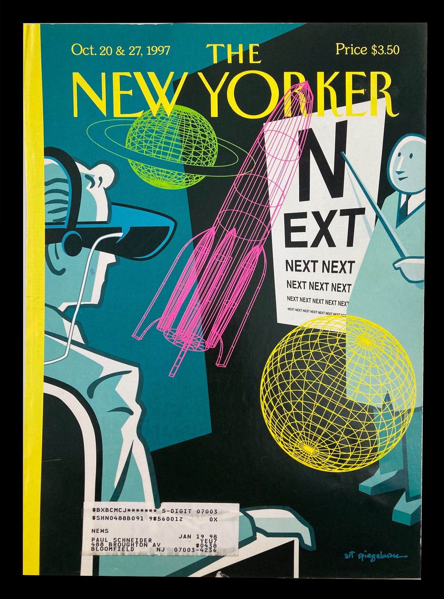 COVER ONLY The New Yorker October 20 1997 Farsighted by Art Spiegelman