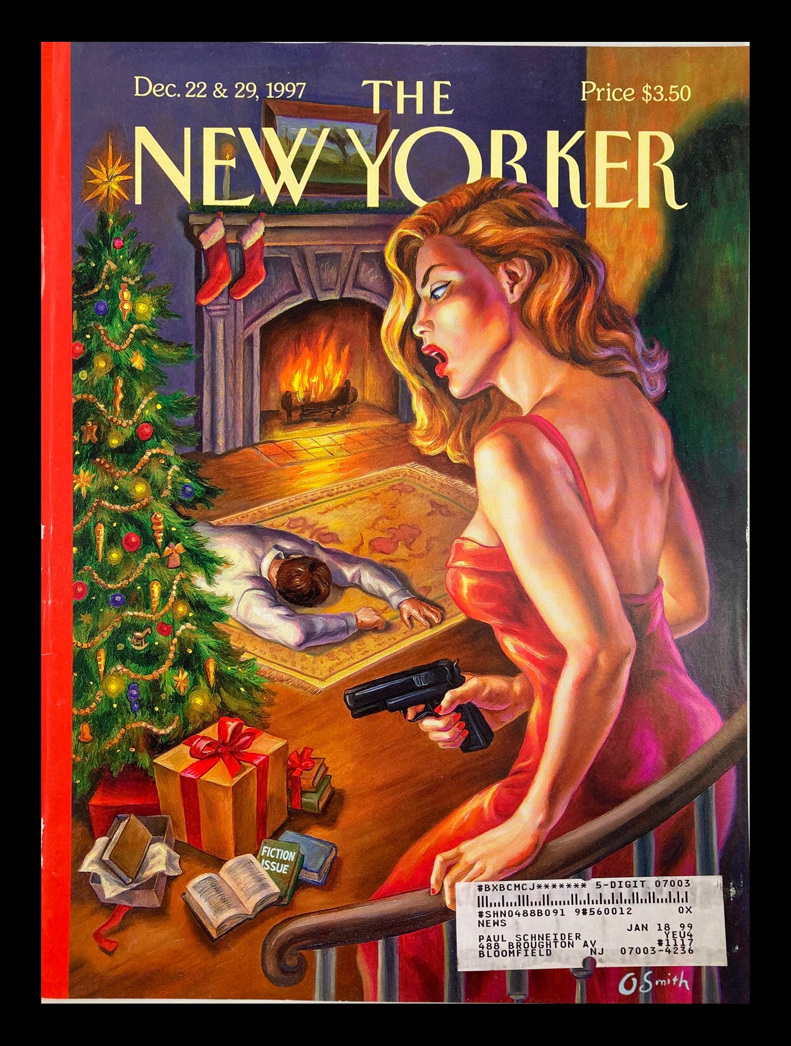 COVER ONLY The New Yorker December 22 1997 A Creature Was Stirring by Owen Smith