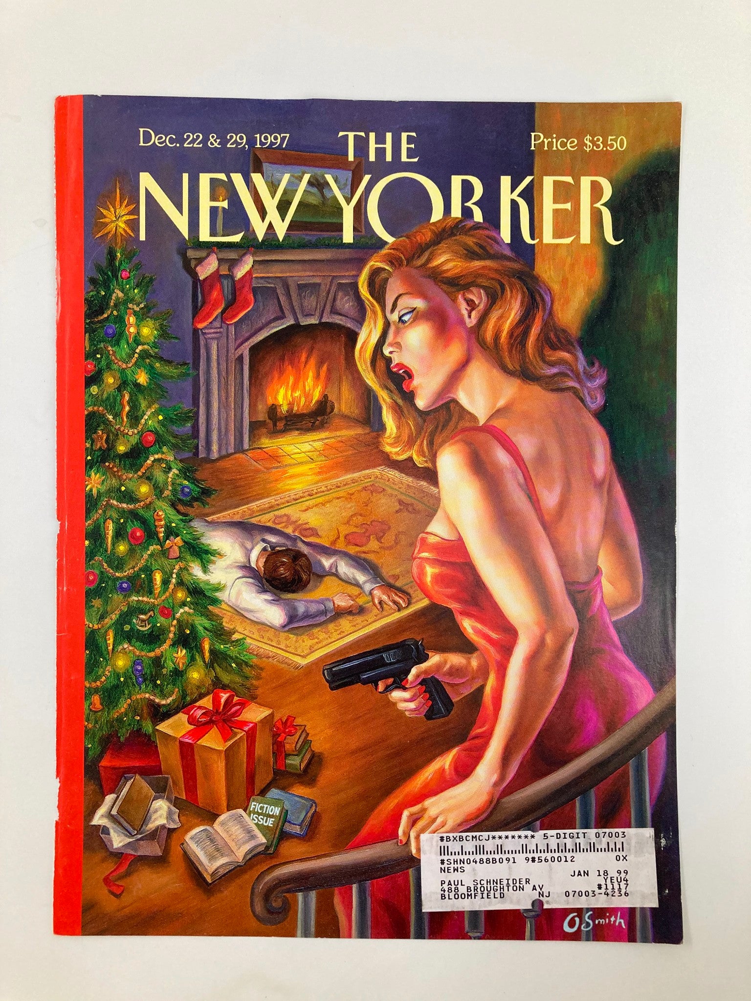 COVER ONLY The New Yorker December 22 1997 A Creature Was Stirring by Owen Smith