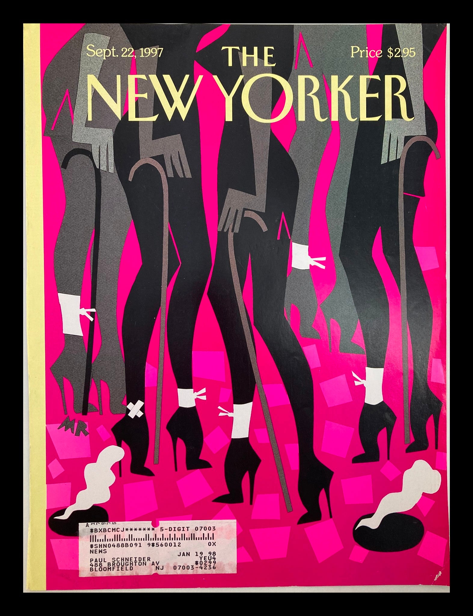 COVER ONLY The New Yorker September 22 1997 Head Over Heels by Michael Roberts