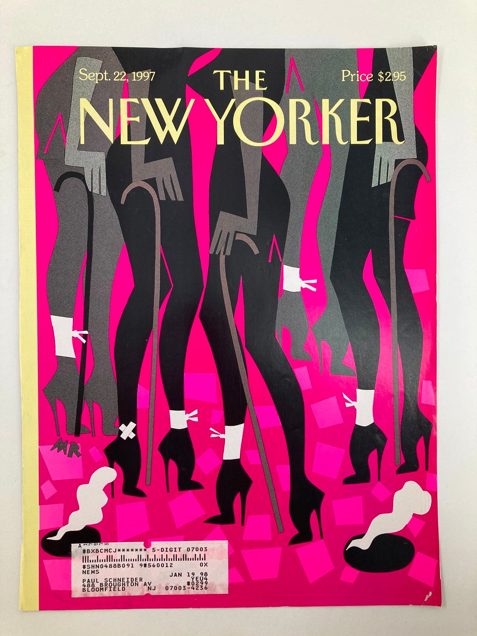 COVER ONLY The New Yorker September 22 1997 Head Over Heels by Michael Roberts