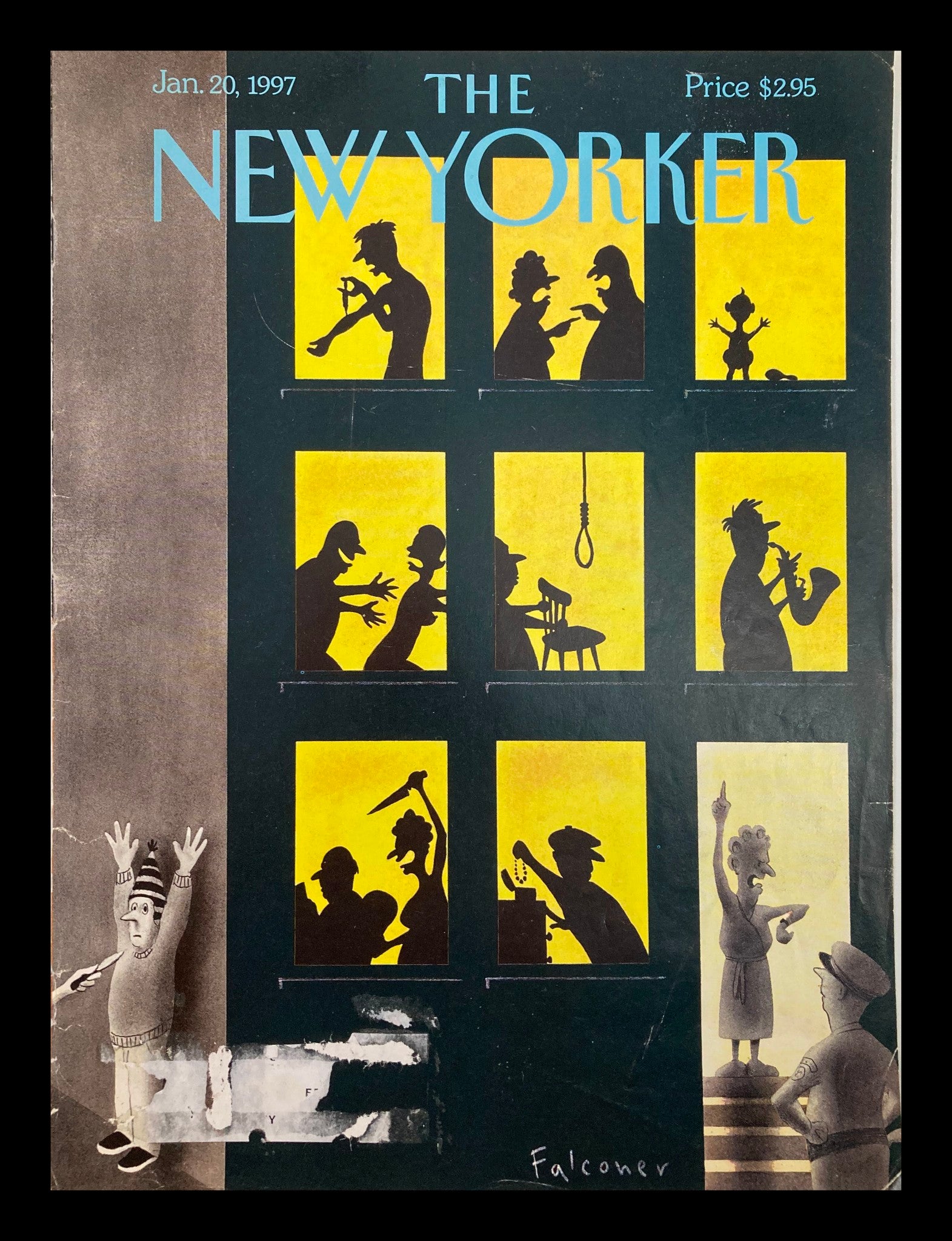 COVER ONLY The New Yorker January 20 1997 Disturbing the Peace by Ian Falconer