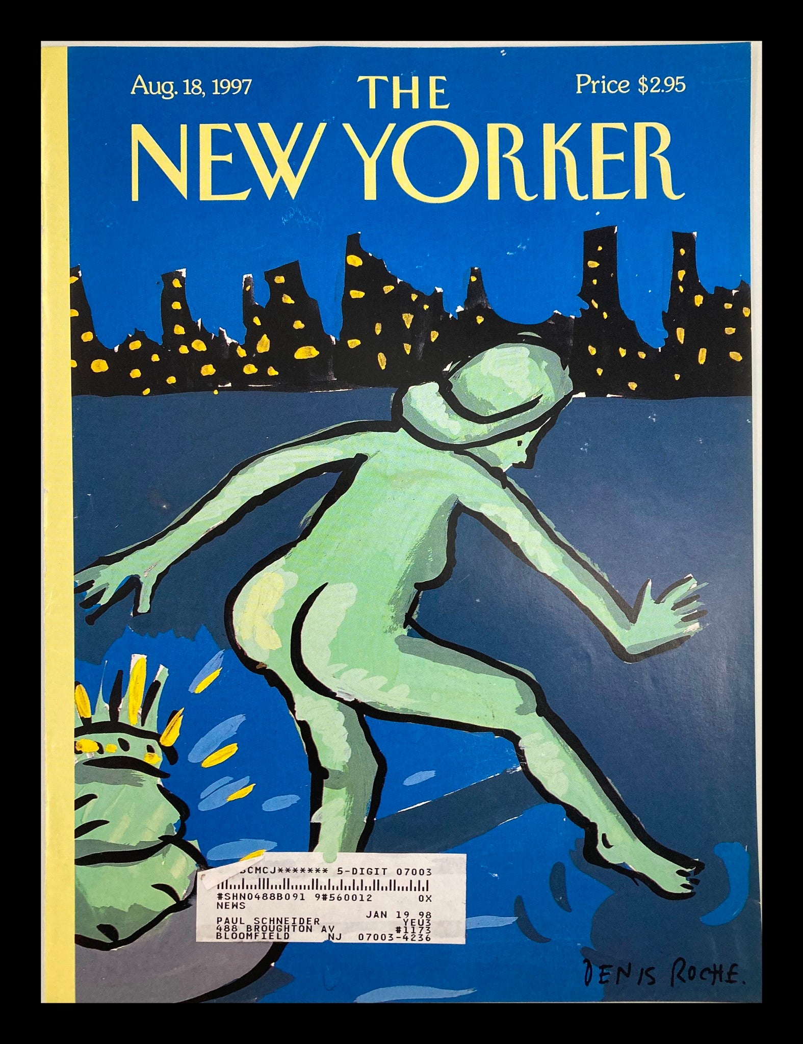 COVER ONLY The New Yorker August 18 1997 Yearning to Break Free by Denis Roche