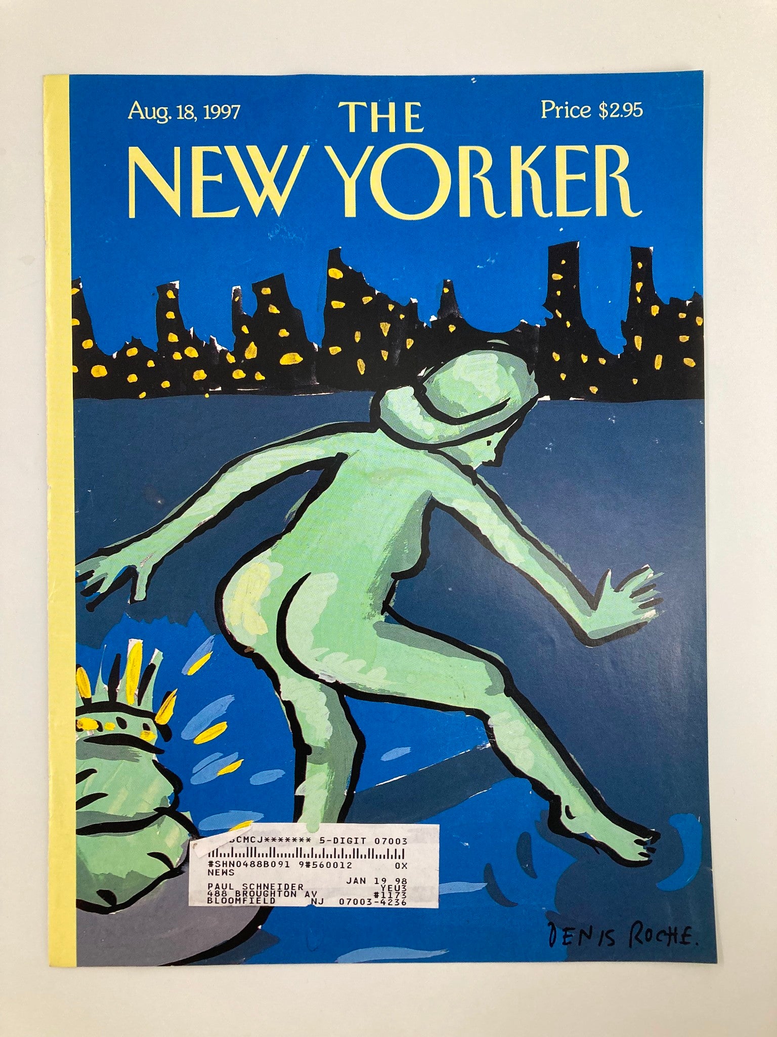 COVER ONLY The New Yorker August 18 1997 Yearning to Break Free by Denis Roche