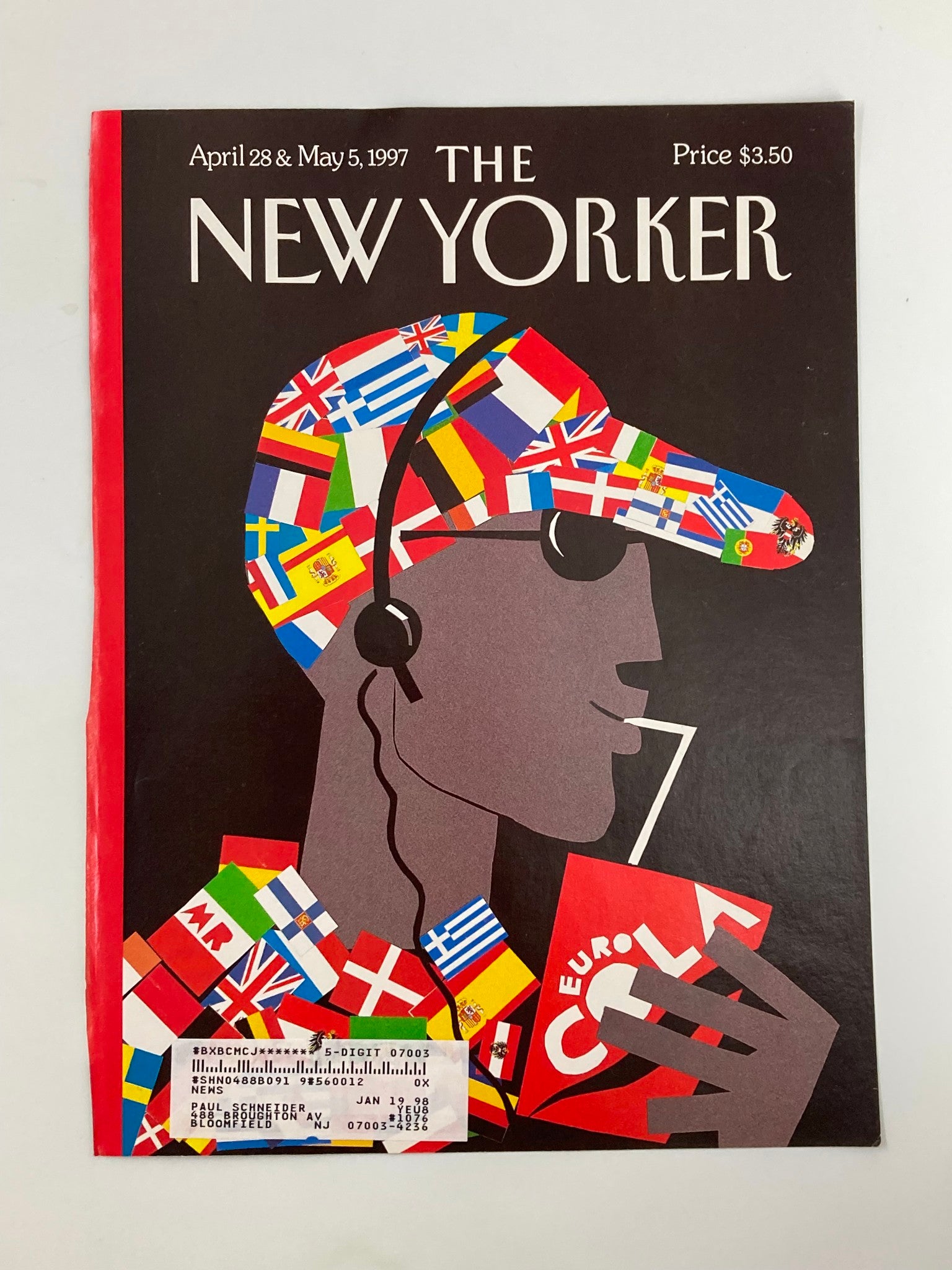 COVER ONLY The New Yorker April 28 & May 5 1997 Eurocentric by Michael Roberts