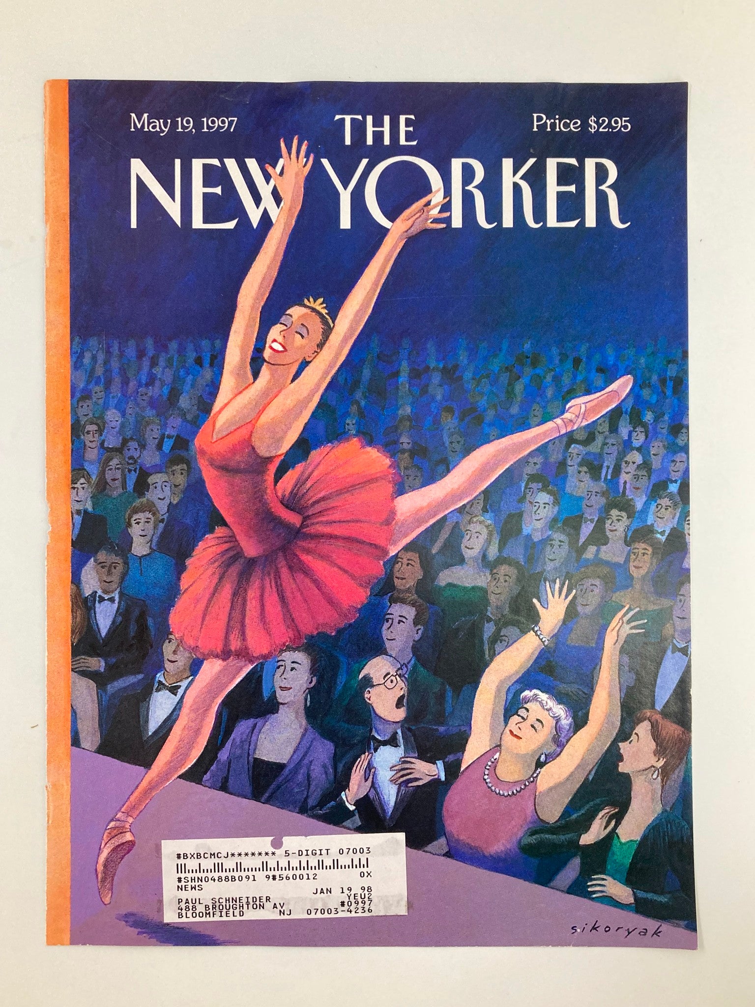 COVER ONLY The New Yorker May 19 1997 The Fan by Robert Sikoryak