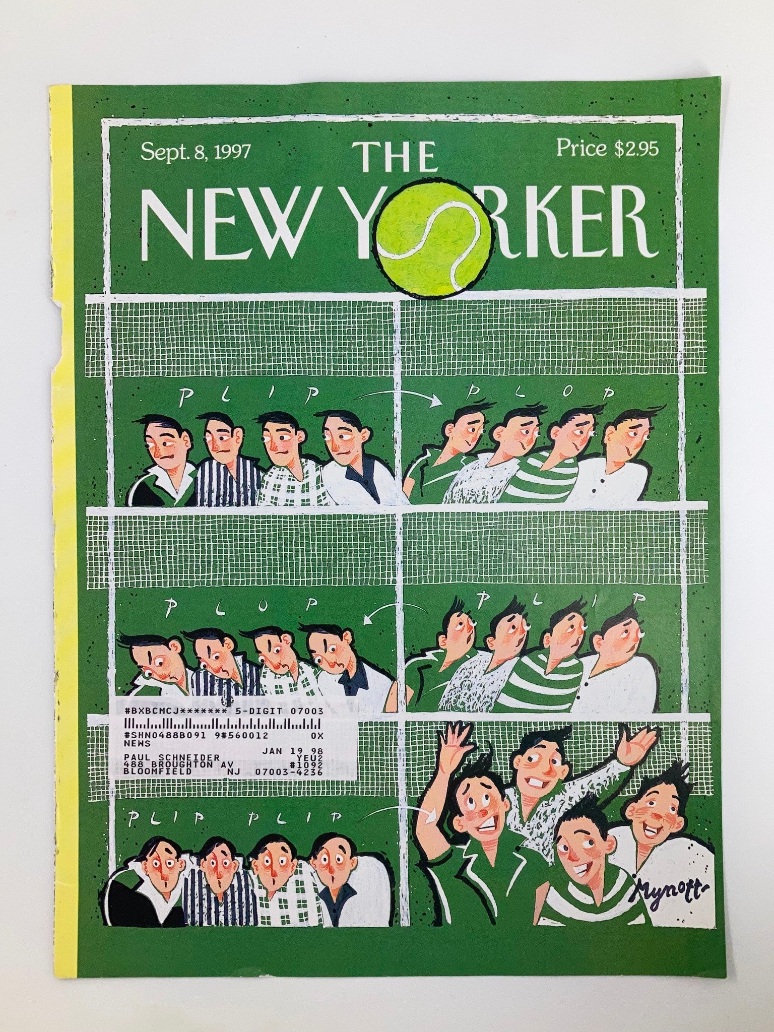 COVER ONLY The New Yorker September 8 1997 Game, Set & Match by Lawrence Mynott