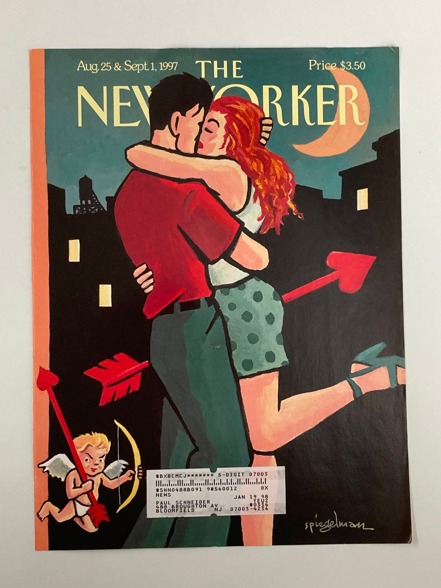 COVER ONLY The New Yorker August 25 1997 Beau and Eros by Art Spiegelman