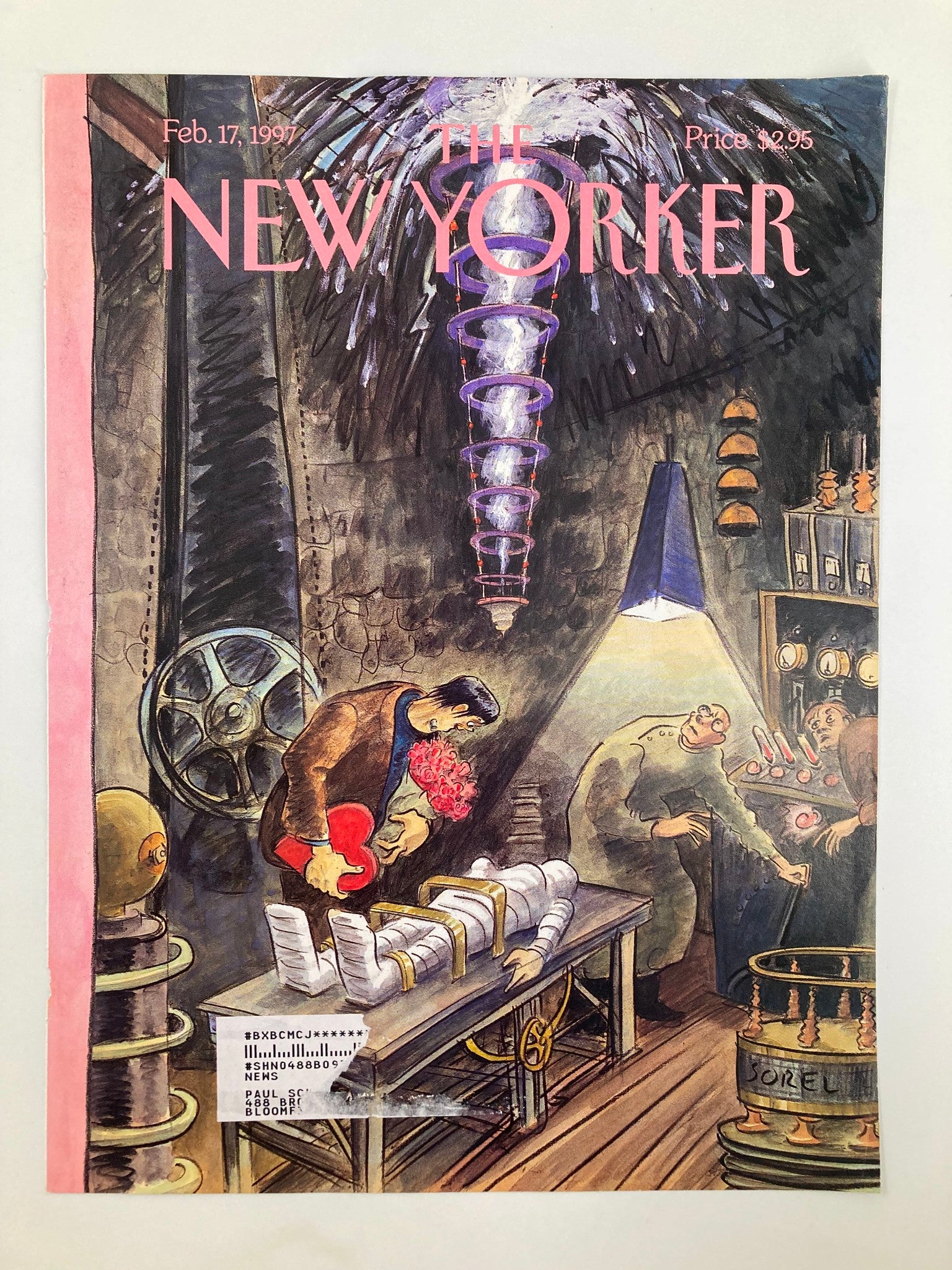 COVER ONLY The New Yorker February 17 1997 Ghouls Rush In by Edward Sorel