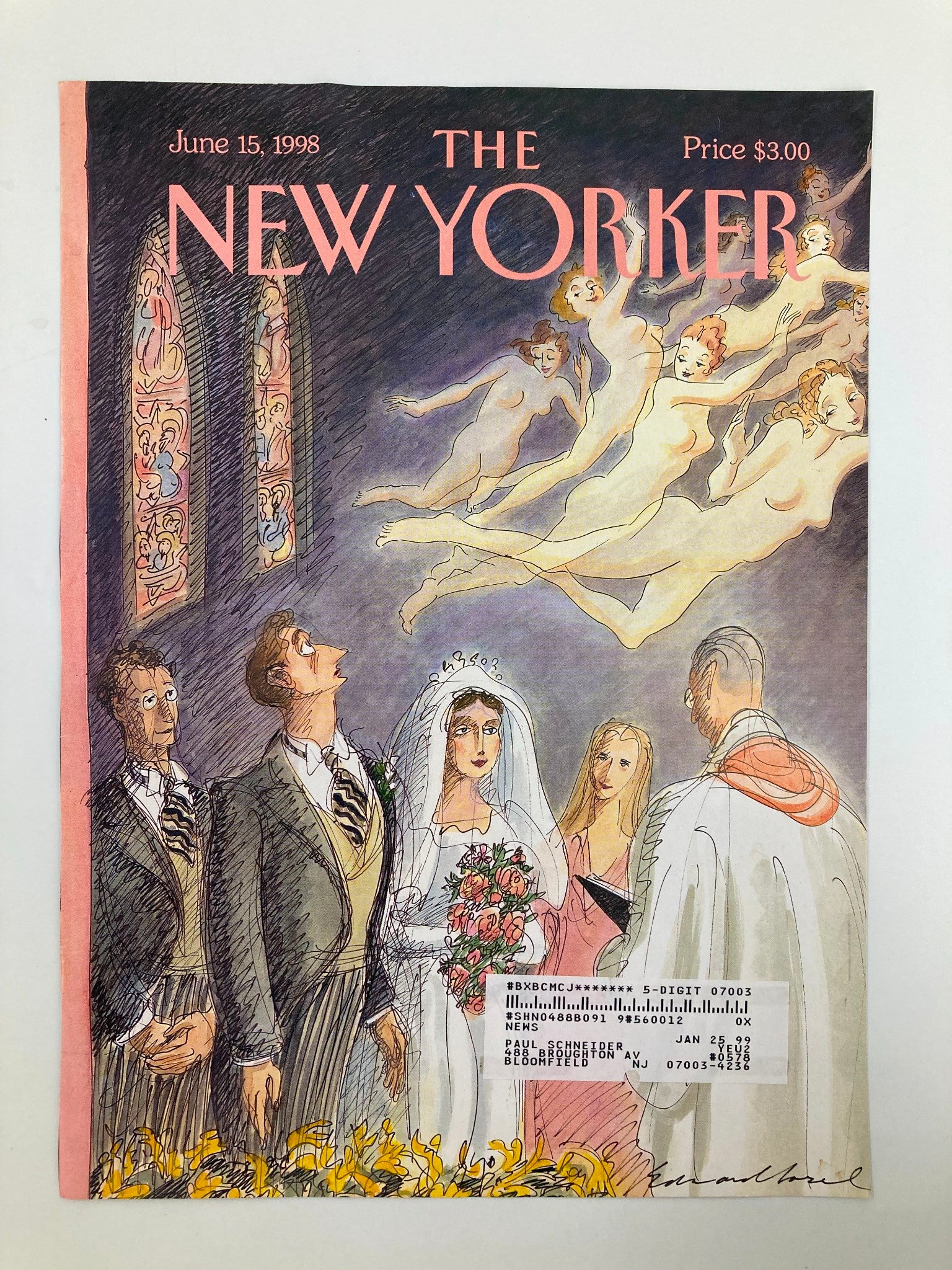 COVER ONLY The New Yorker June 15 1998 And Forsaking All Others by Edward Sorel