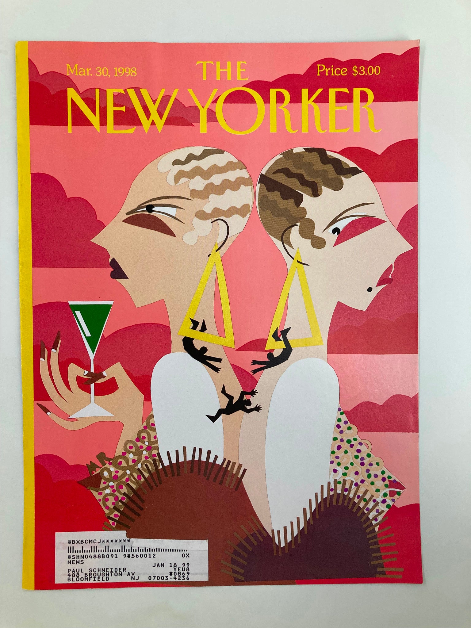 COVER ONLY The New Yorker March 30 1998 Drop-Dead Chic by Michael Roberts