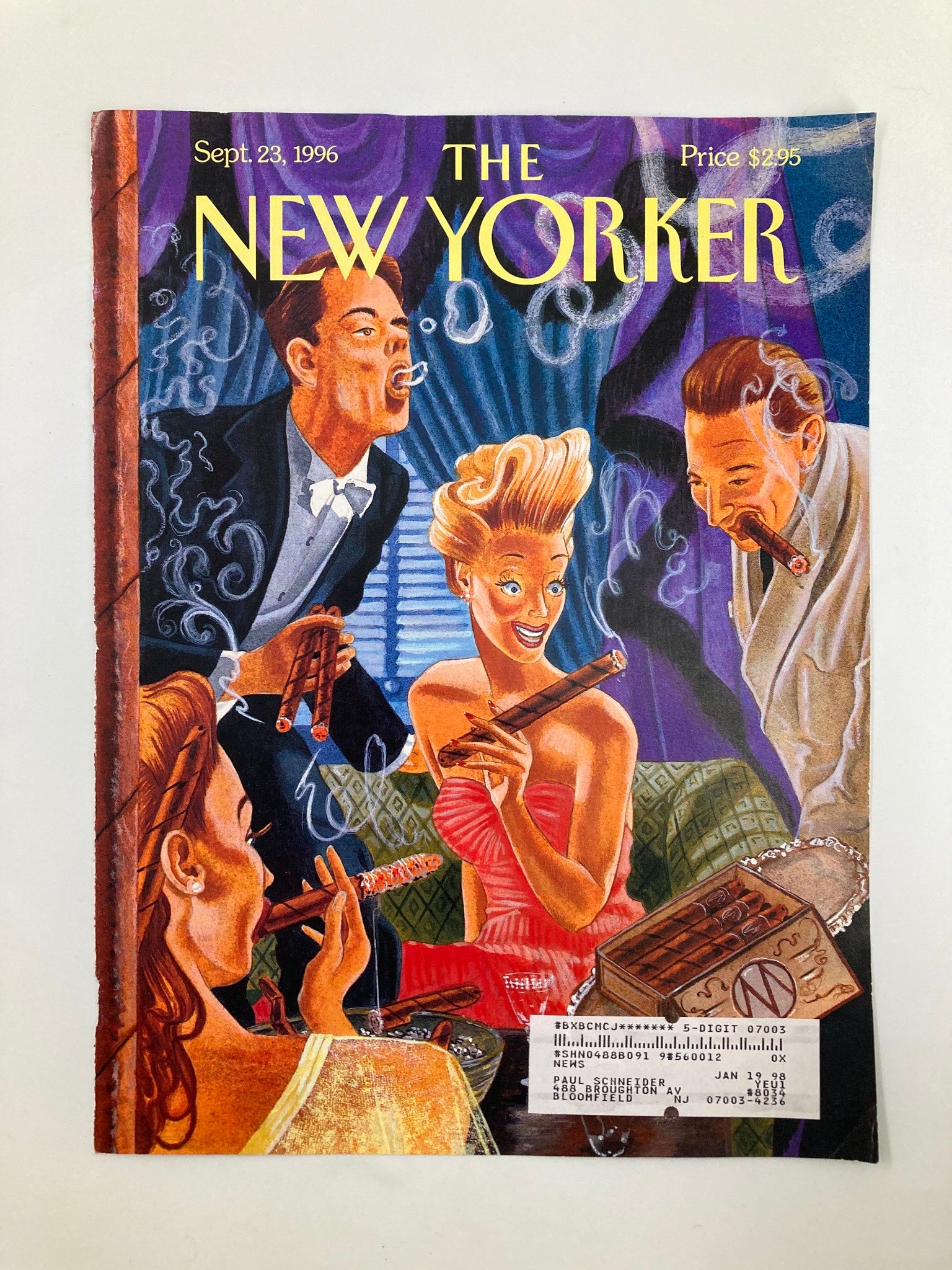 COVER ONLY The New Yorker September 23 1996 Social Lights by M. Scott Miller