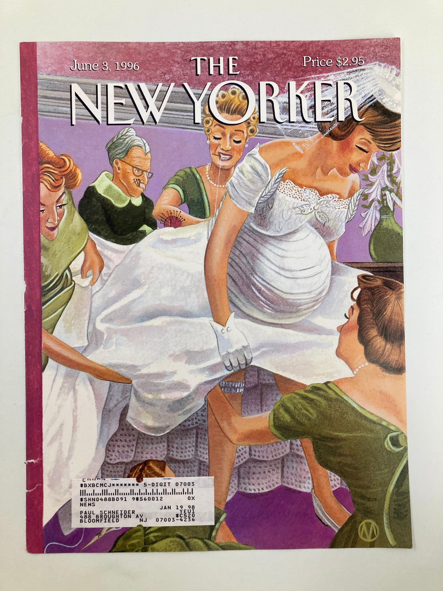 COVER ONLY The New Yorker June 3 1996 Altared States by M. Scott Miller