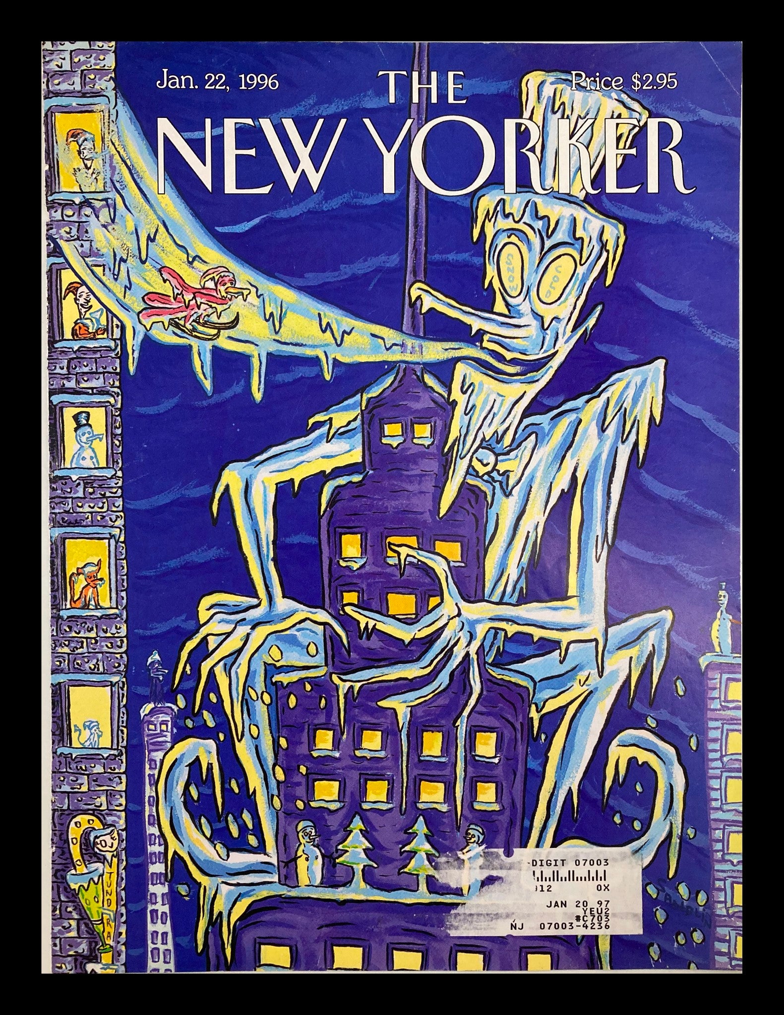 COVER ONLY The New Yorker January 22 1996 Tales from The Tomb by David Sandlin