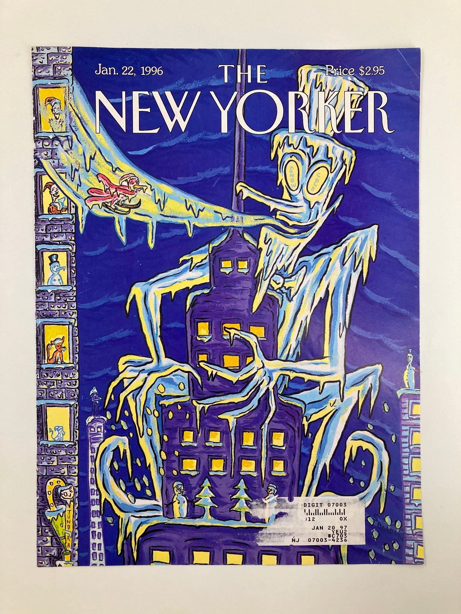 COVER ONLY The New Yorker January 22 1996 Tales from The Tomb by David Sandlin