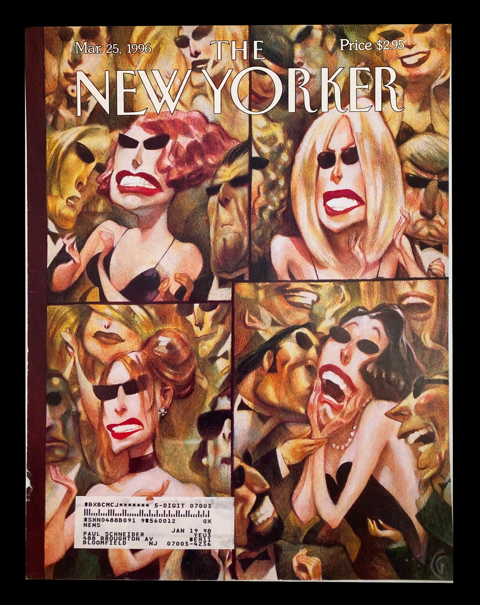 COVER ONLY The New Yorker March 25 1996 The 4 Types of Woman by Carter Goodrich