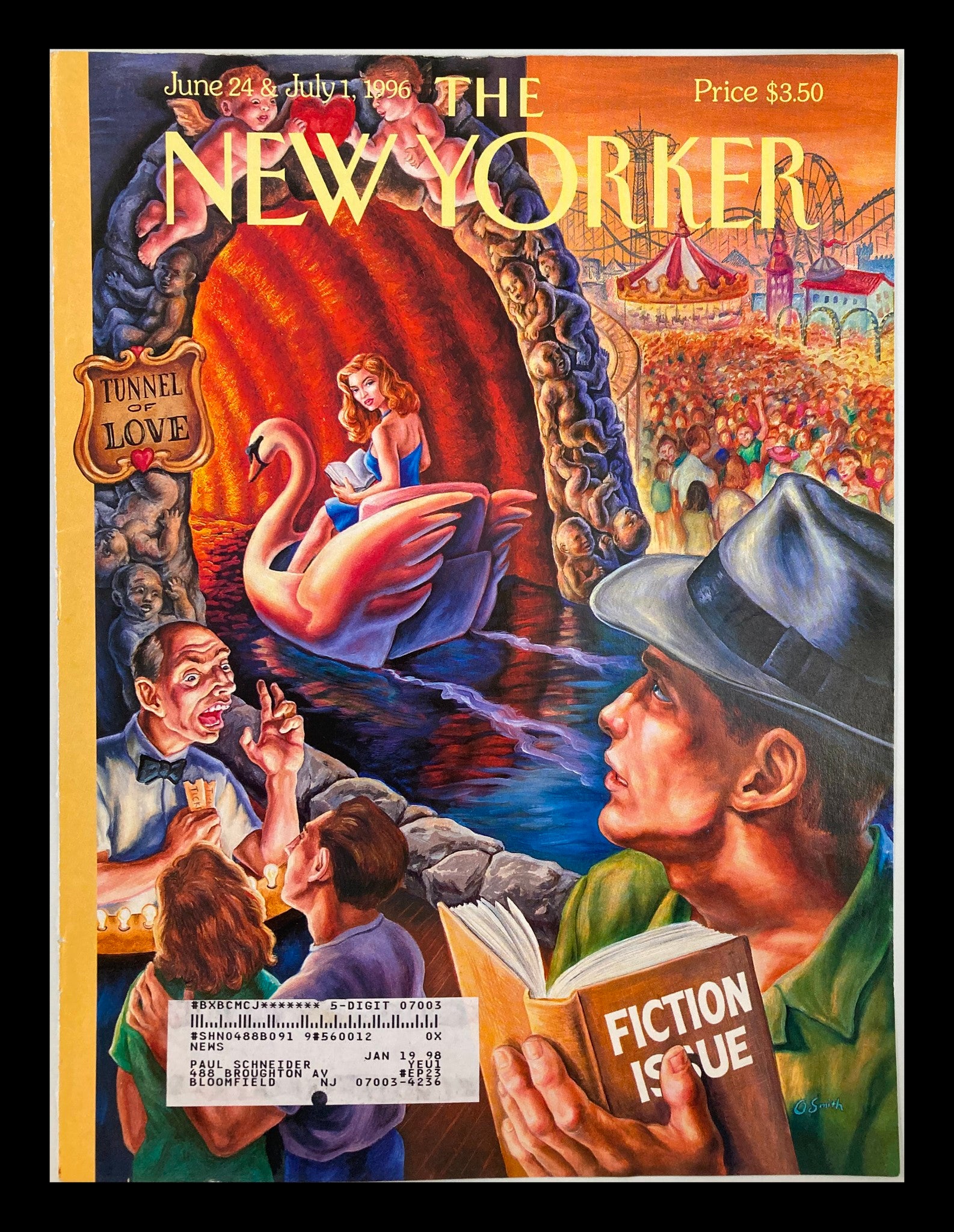 COVER ONLY The New Yorker June 24 1996 Tunnel of Love by Owen Smith