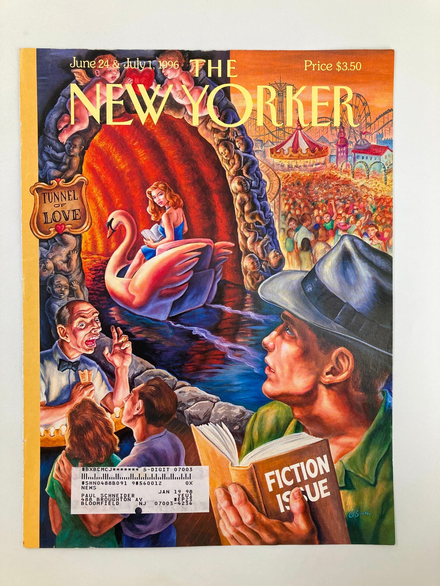 COVER ONLY The New Yorker June 24 1996 Tunnel of Love by Owen Smith