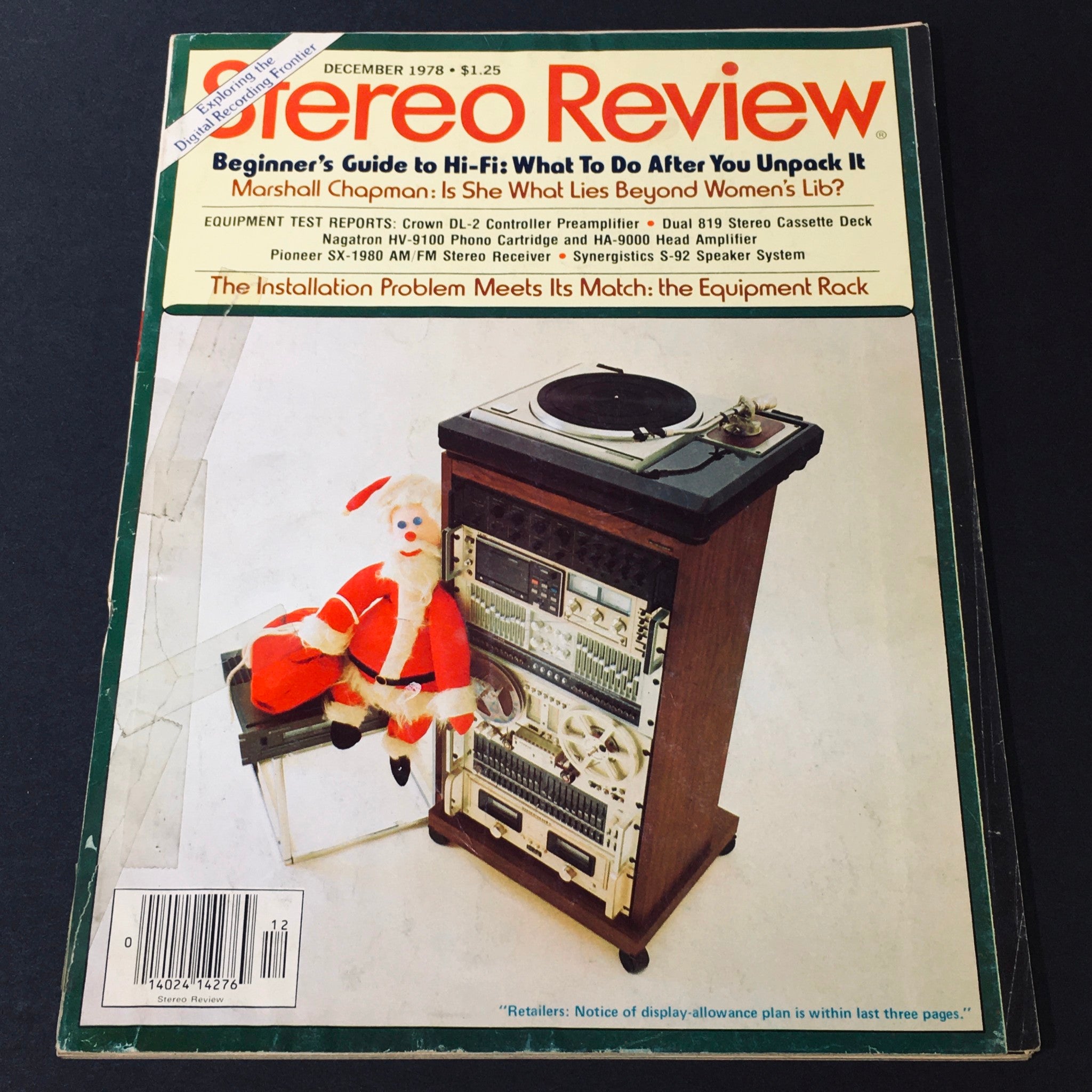 VTG Stereo Review Magazine December 1978 - Marshall Chapman / The Equipment Rack