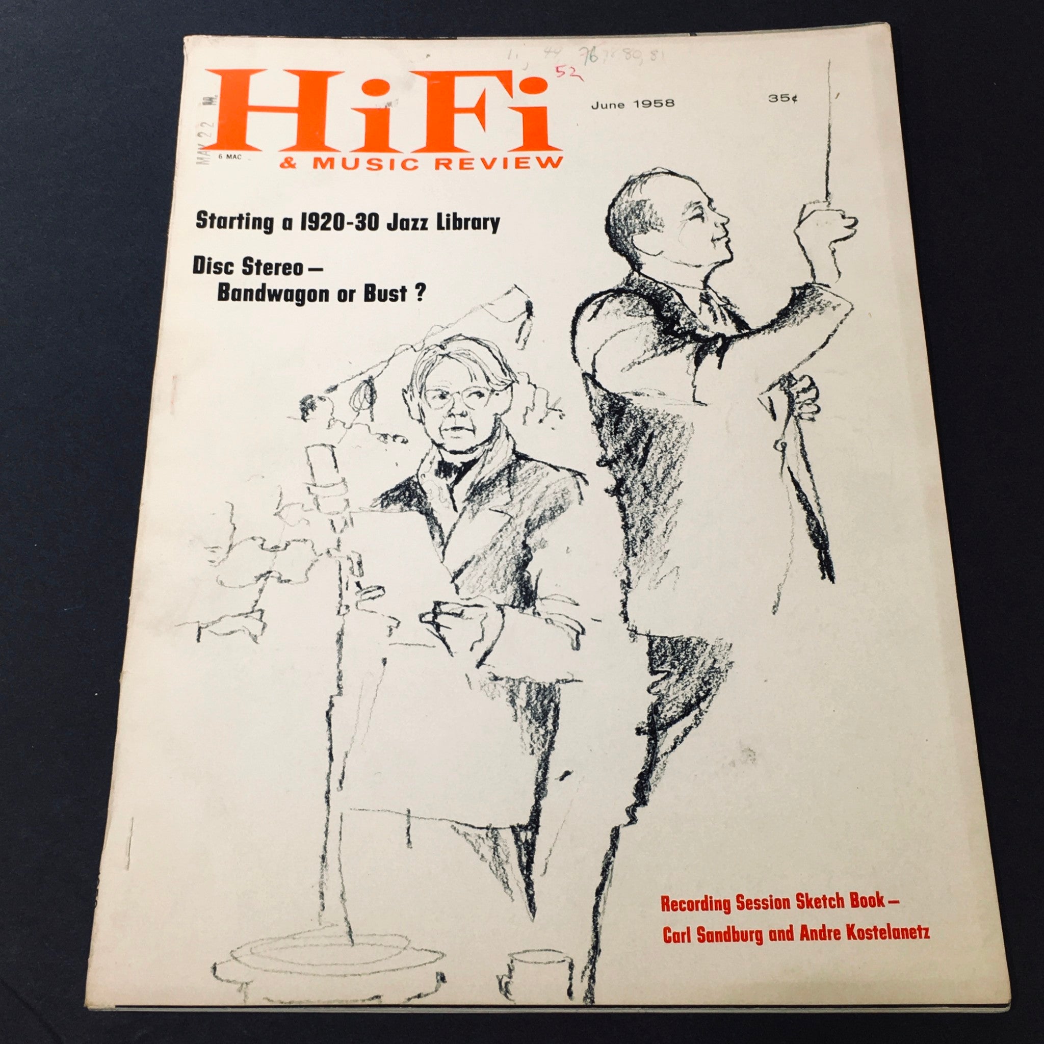 VTG HiFi & Music Review Magazine June 1958 - Carl Sandburg & Andre Kostelanetz