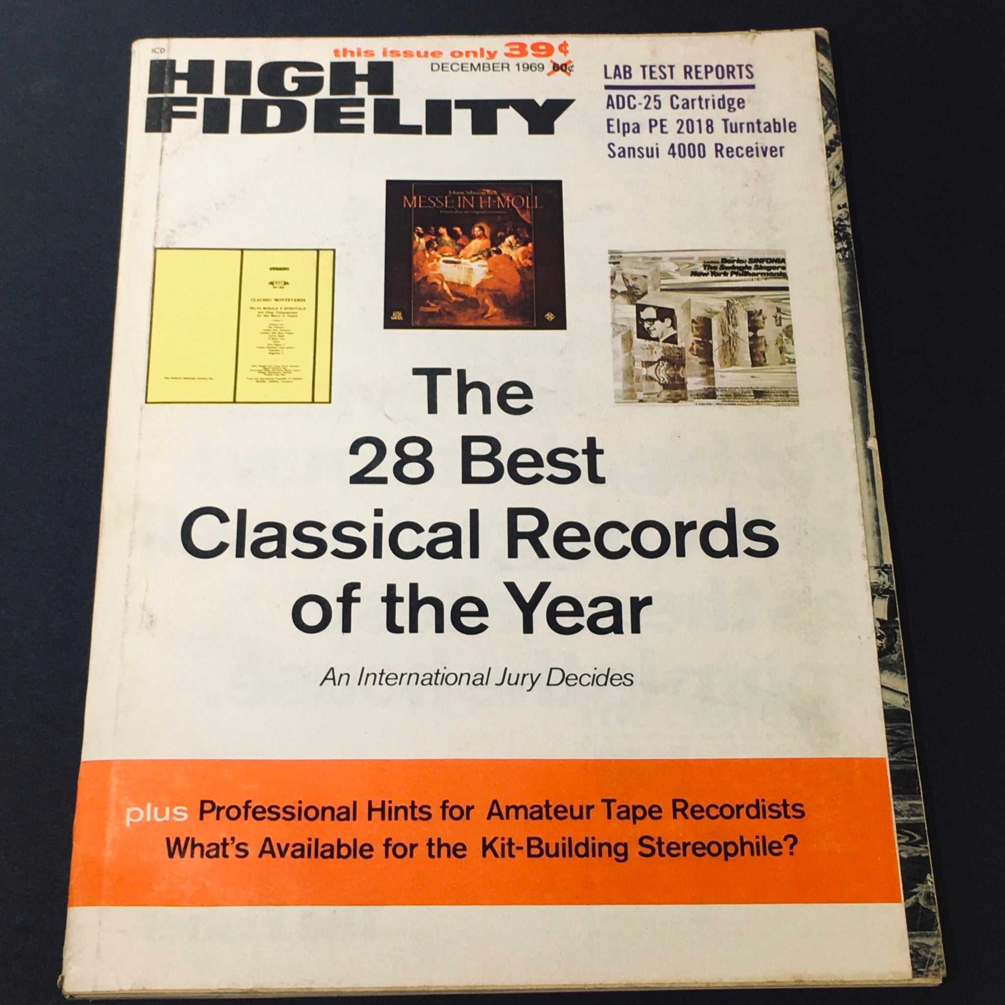 VTG High Fidelity Magazine December 1969 - Best Classical Records of Year 1969